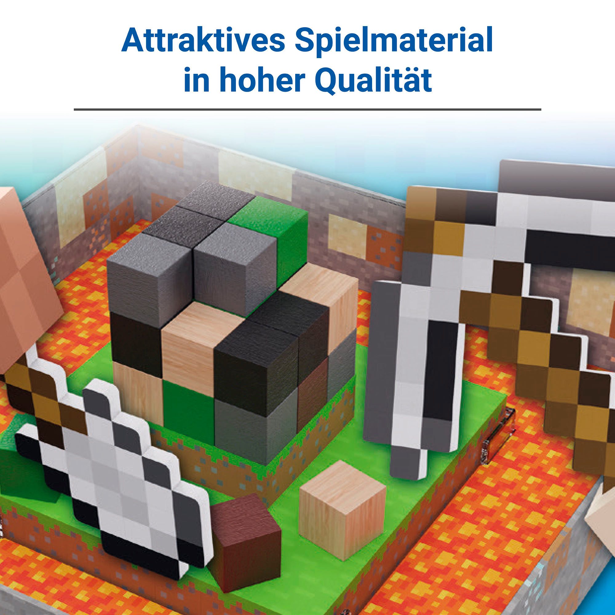 Ravensburger Spiel Minecraft Builders & Biomes Junior, Kinderspiel, Made in Europe