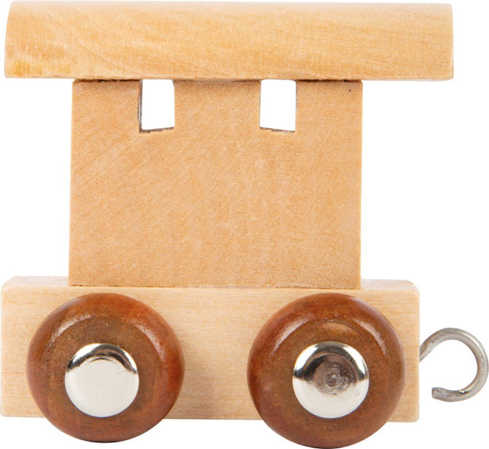 Small Foot Spielzeug-Zug Buchstabenzug Namenszug Waggon natur, Holz, (Set, 1-tlg., 1), Einzigartiges Design, Made in Germany