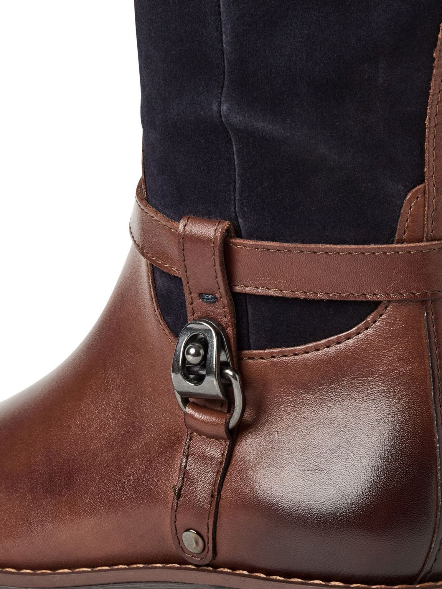 MARCO TOZZI FEEL aus Leder Blockabsatz 2-25603-43 Stiefel FEEL