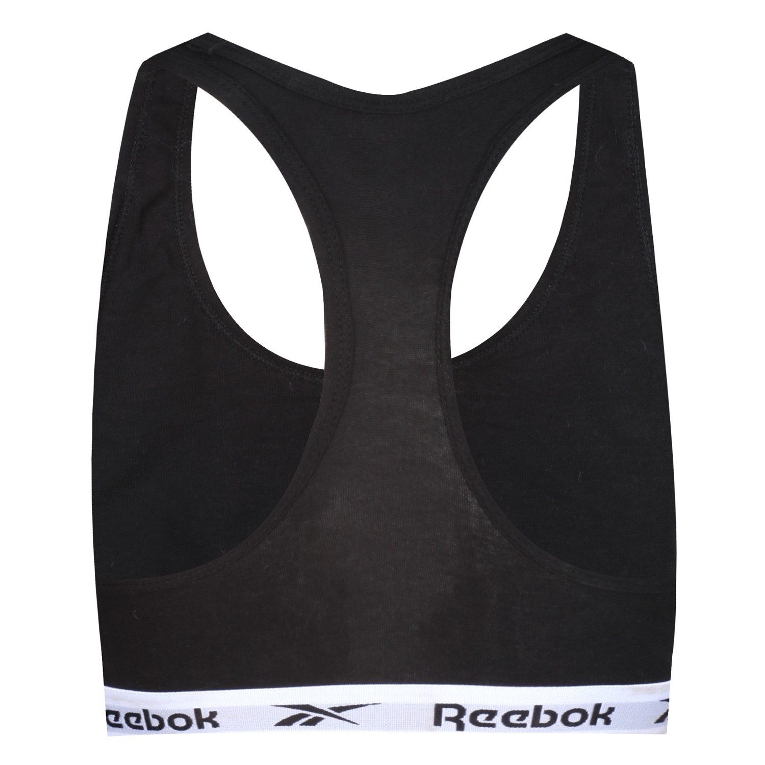 Reebok Bustier FRANKIE (2er-Pack) breite Träger, ohne Verschluss, ohne Bügel, mit Logo, Baumwollmix