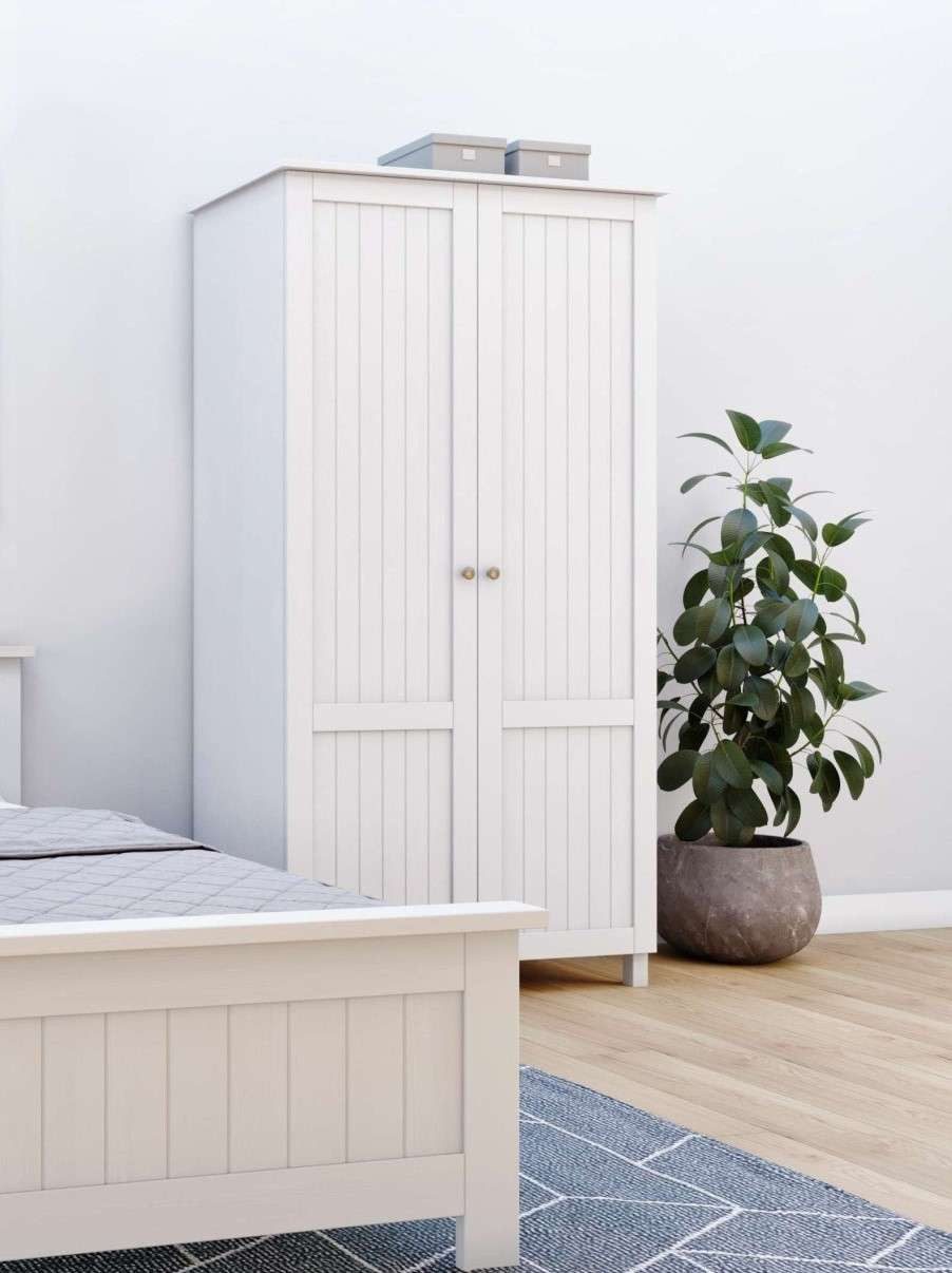 OTTO home Kleiderschrank Juventus, Drehtürenschrank, Schrank mit 2 Türen, 97 cm breit, aus massiver Kiefer, FSC®-zertifiziert