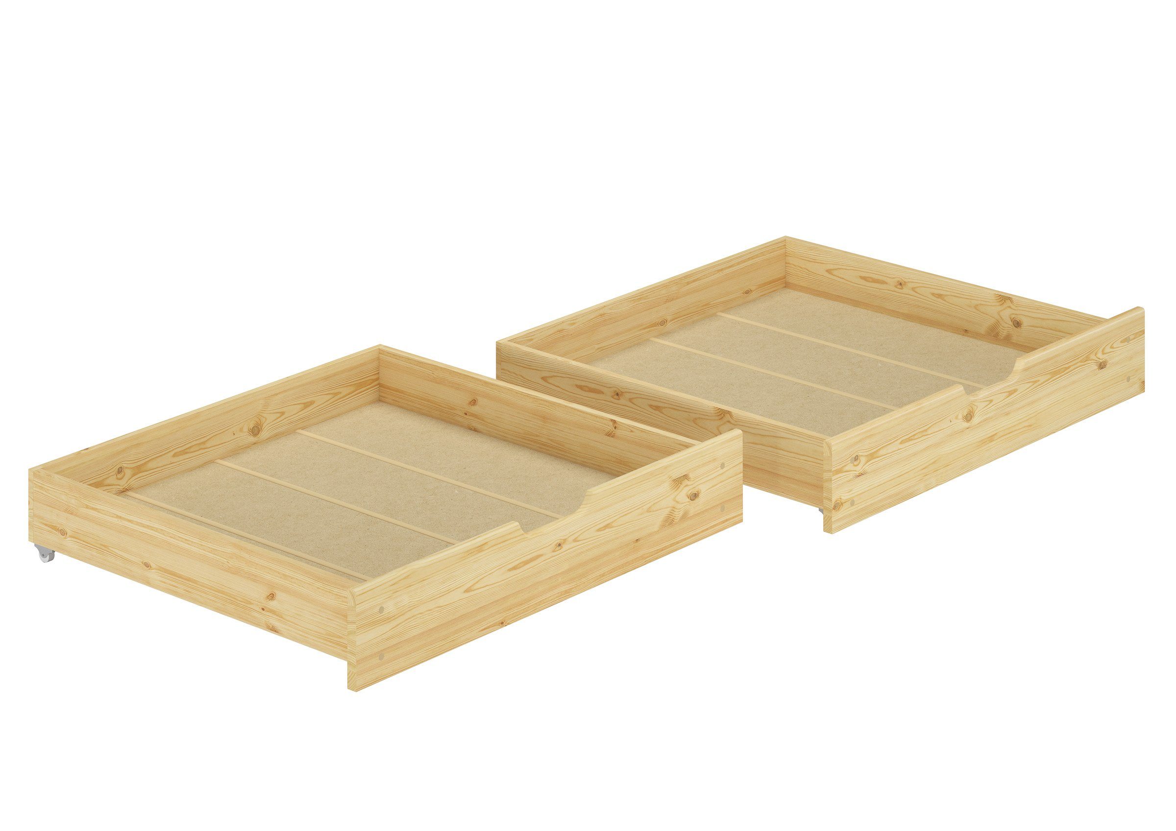ERST-HOLZ Bettschubkasten Bettkasten-Set für Betten 80 günstig online kaufen