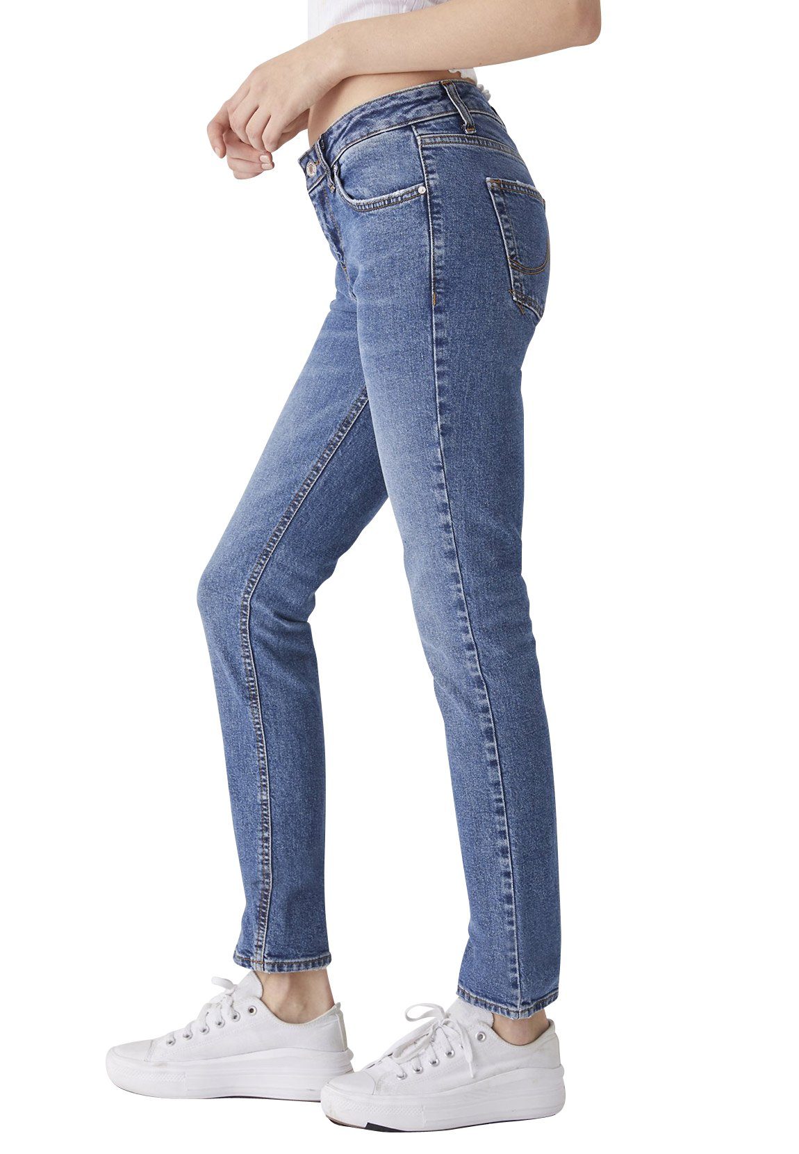 LTB Slim-fit-Jeans LTB Damen Jeans Wash Sunila Mittelblau ASPEN Y