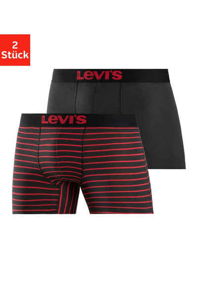 Levi's® Boxer (Packung, 2er-Pack) Streifen und Uni