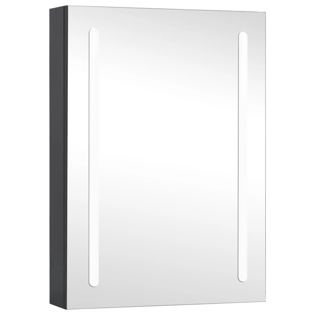 Badezimmerspiegelschrank LED-Spiegelschrank cm Bad vidaXL 50x13x70 fürs