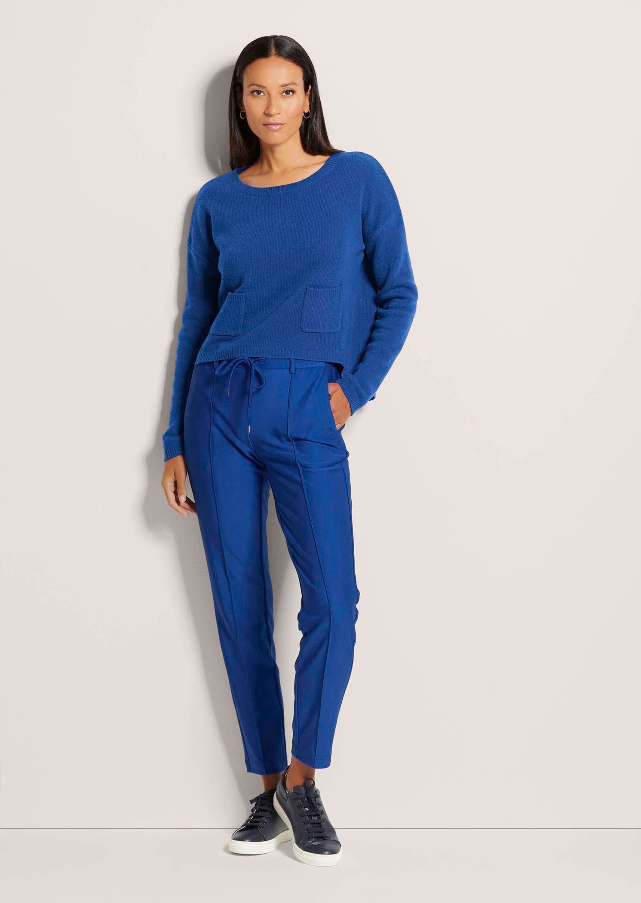 MADELEINE Strickpullover Rundhals-Pullover mit Taschen günstig online kaufen