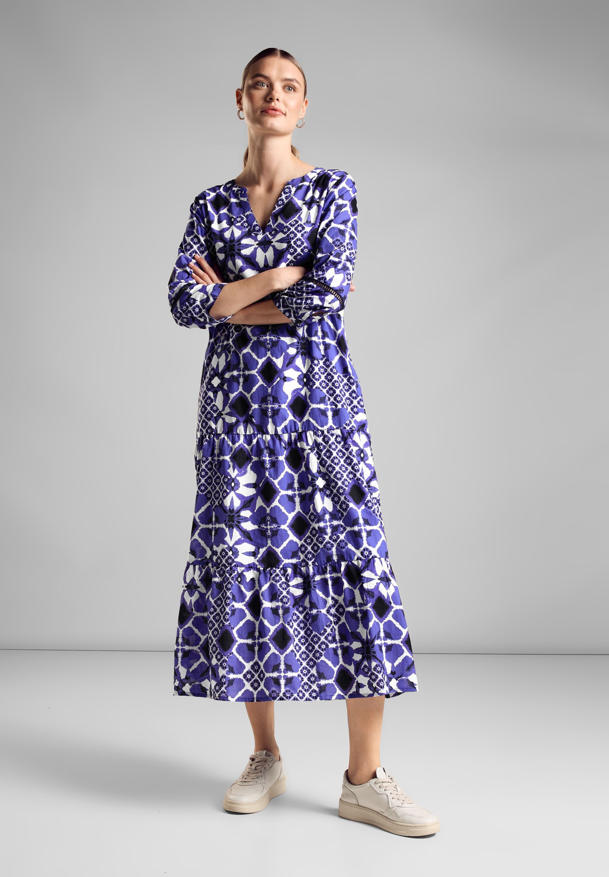 STREET ONE Midikleid aus 100% Baumwolle günstig online kaufen