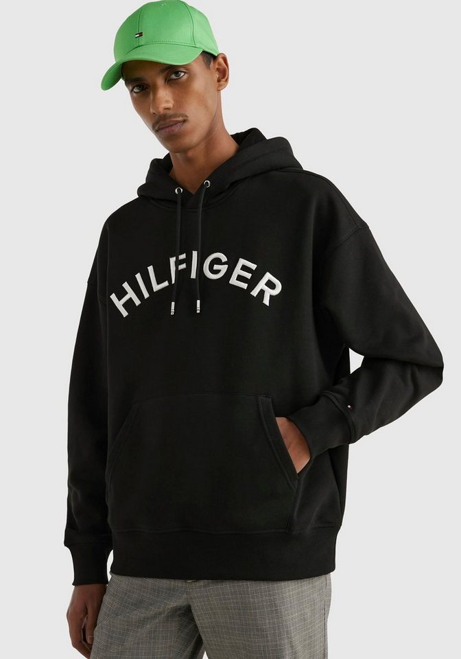 Tommy Hilfiger Kapuzensweatshirt HILFIGER ARCHED HOODY mit Tommy Hilfiger  Logoprägung