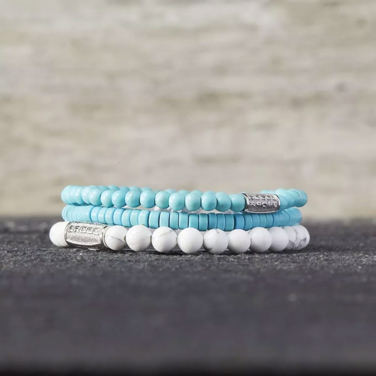 Rebel & Rose Edelstahlarmband Damen-Turquoise Delight 4 mm