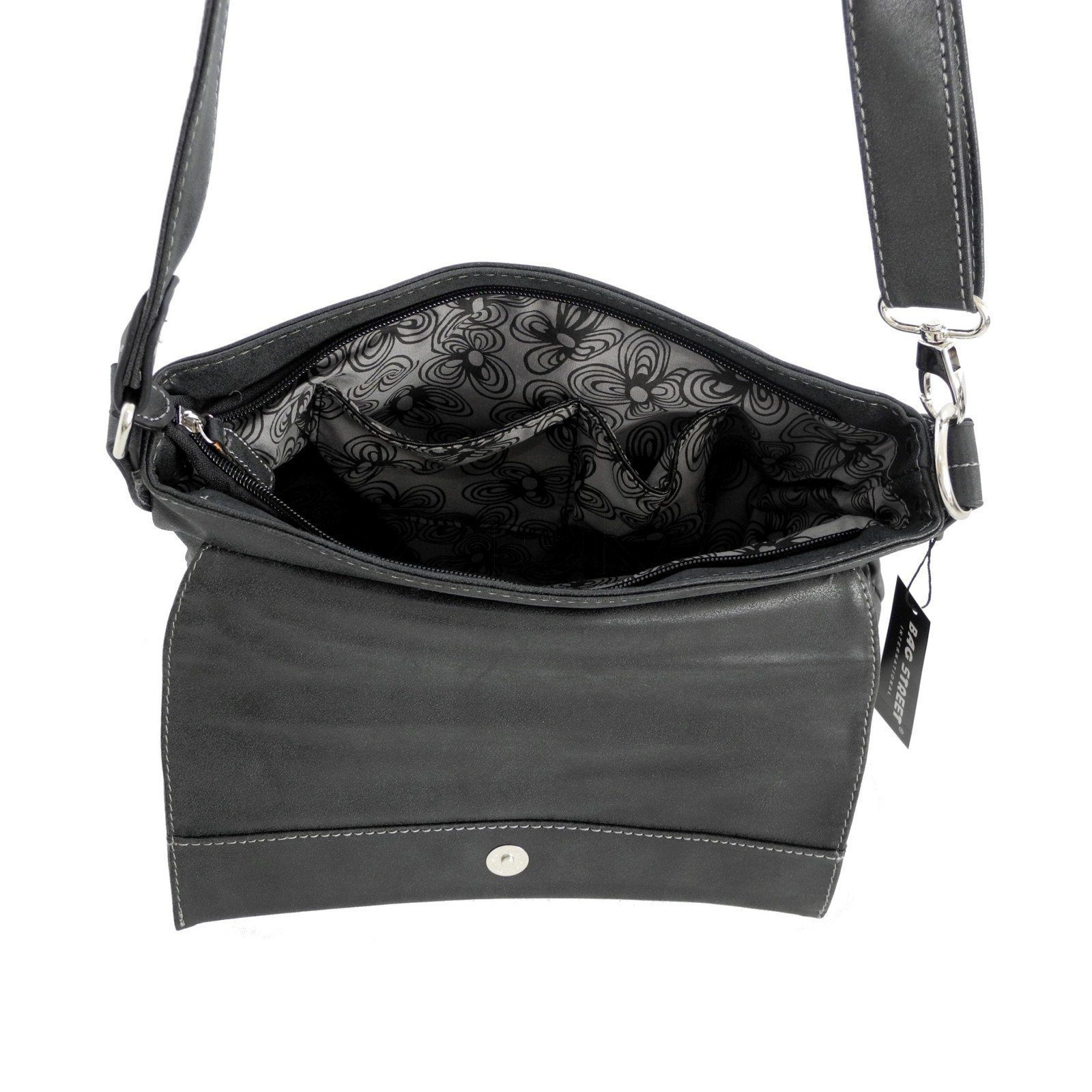 Damentasche Street STREET Schwarz Auswahl - Messengerbag Bag BAG Umhängetasche Handtasche Damen