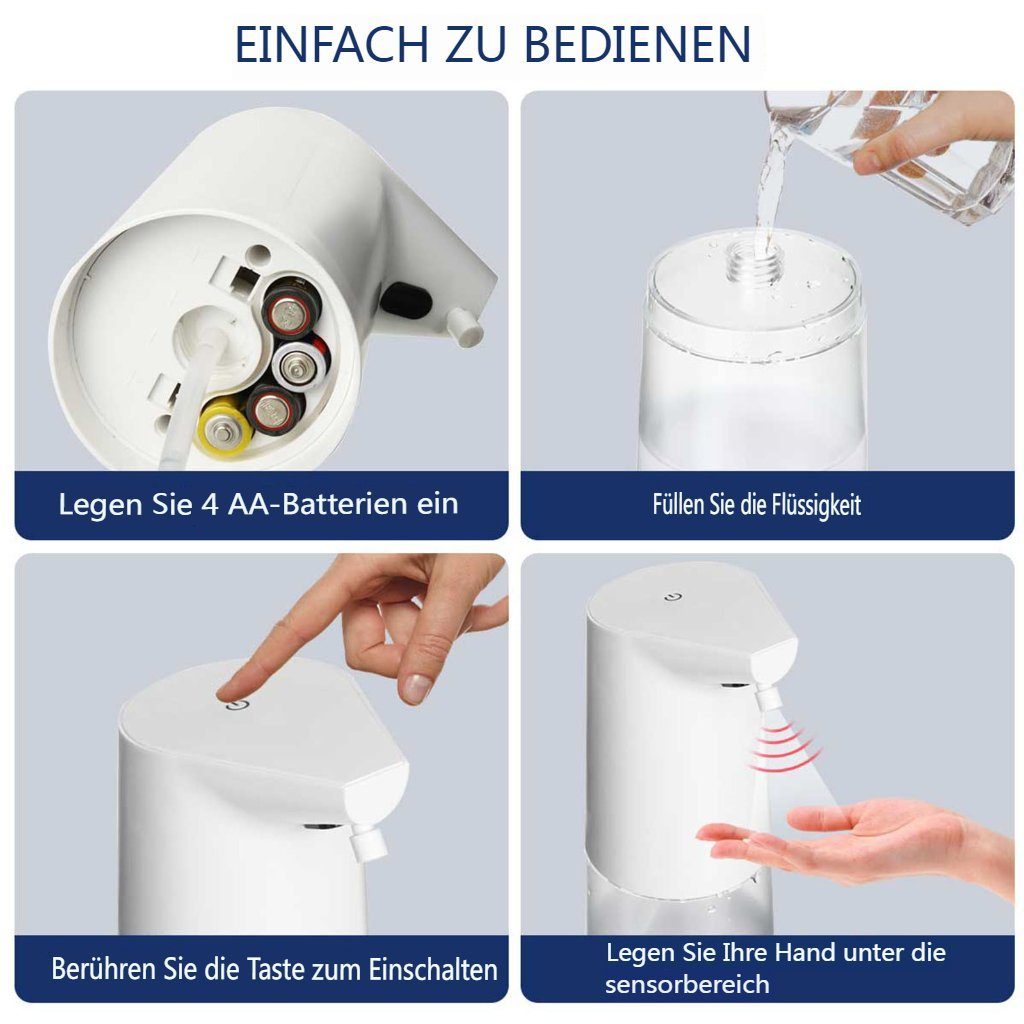 Automatisch Desinfektionsmittelspender, Sprühgerät Desinfektionsspender 350ml Insma inkl. Sensor