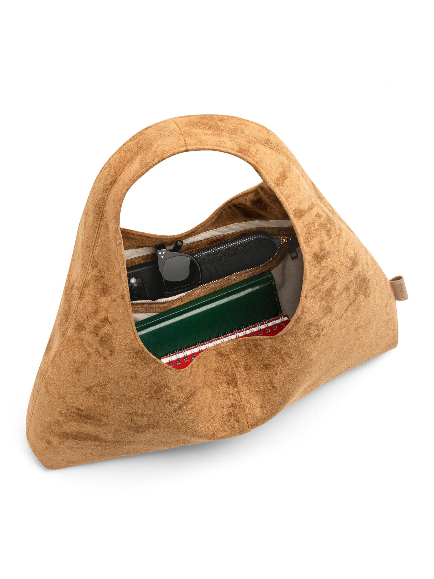 Expatrié Schultertasche Nora Hobo Bag (1-tlg), Slouchy Handtasche in Wildleder-Optik