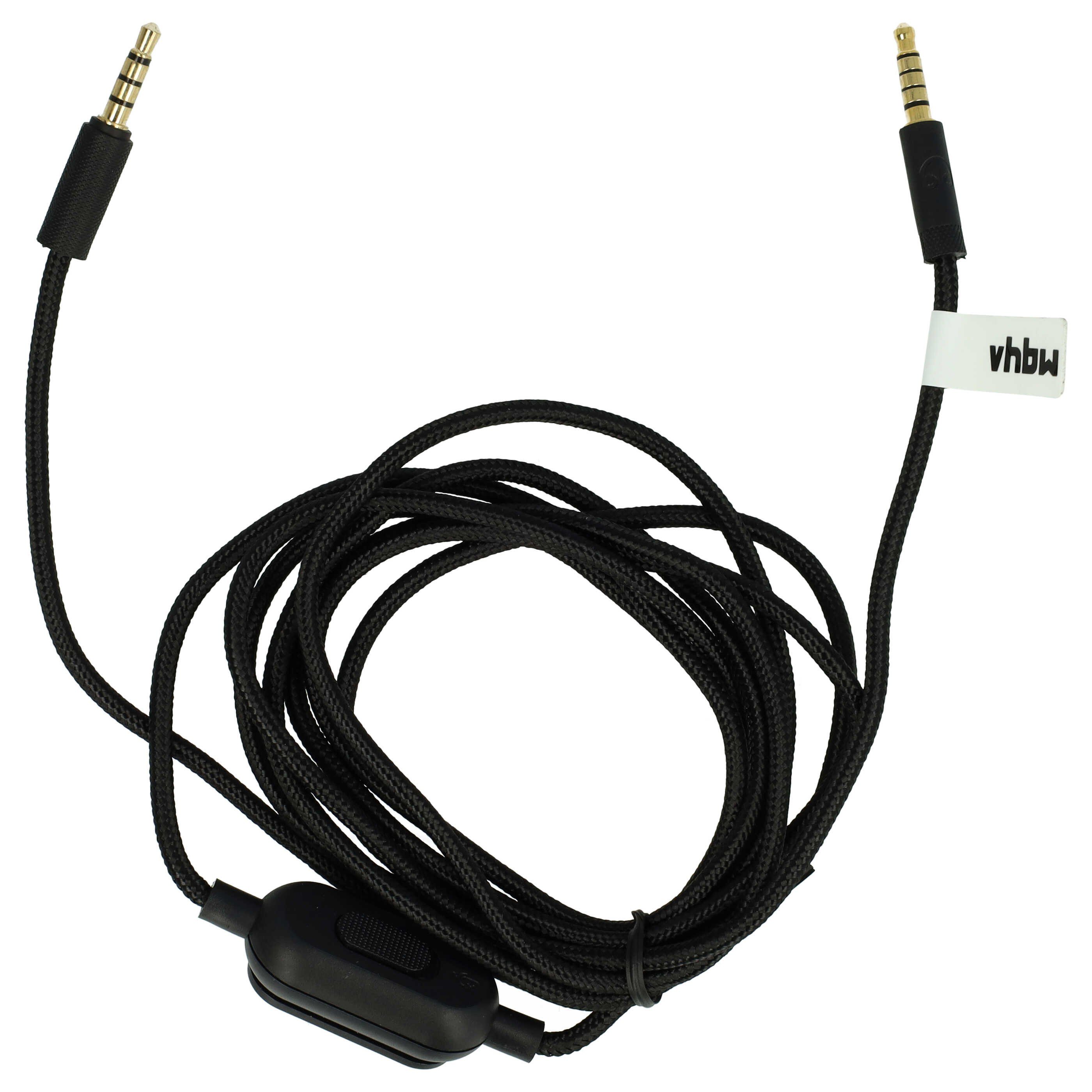 vhbw passend für Logitech G Pro X, G233, G Pro, G433 Kopfhörer / Audio-Kabel, (200.0 cm)