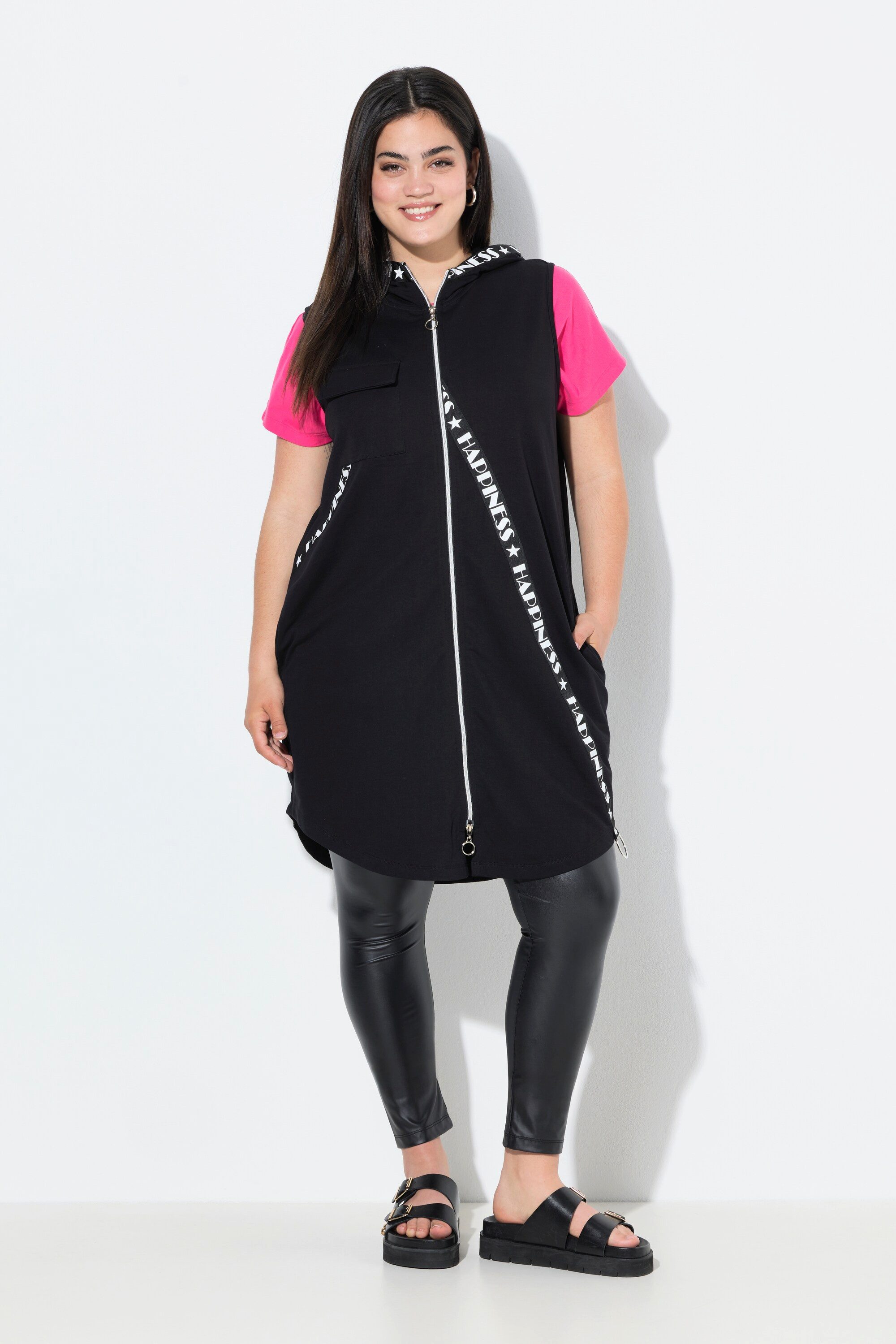 Angel of Style Steppweste Long-Sweatweste A-Linie günstig online kaufen