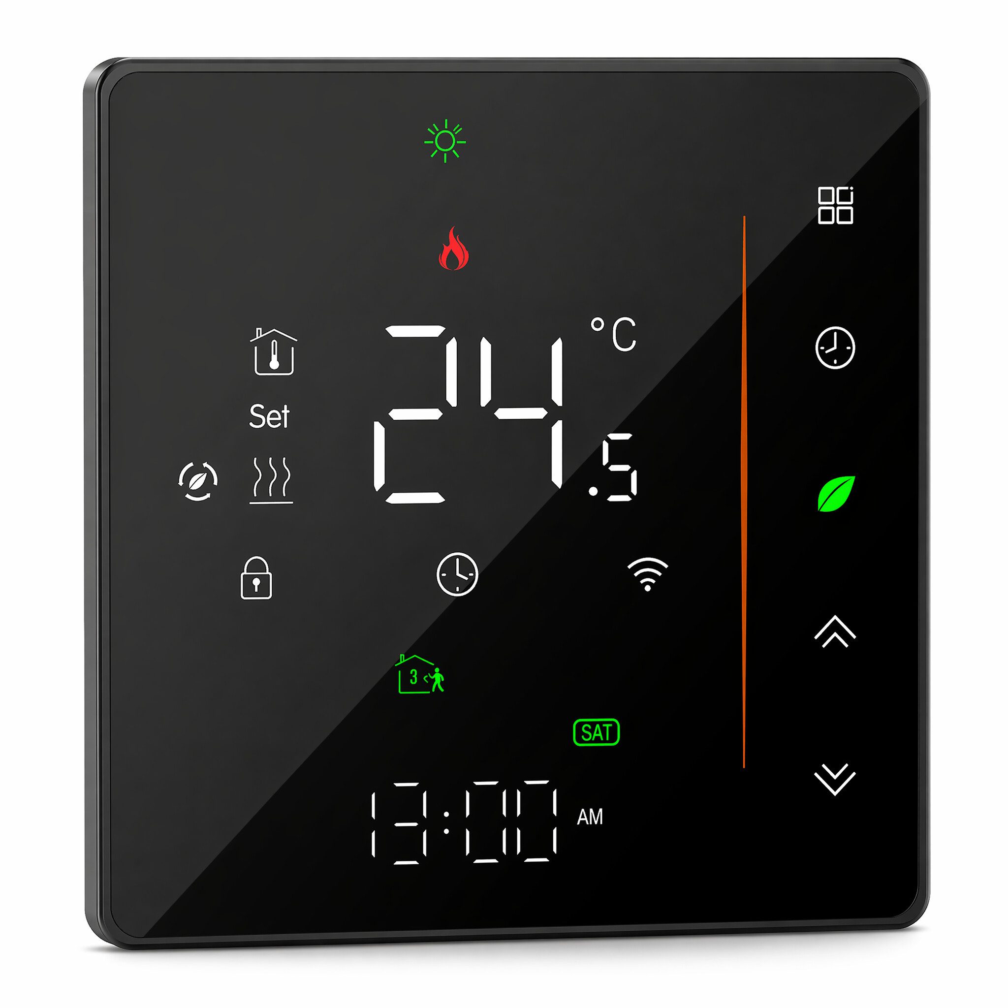 GARRYFIZH Raumthermostat Raumthermostat,Raumthermostat Fußbodenheizung Raumthermostat Digital, Fernsteuerung per App Programmierbare Einstellungen