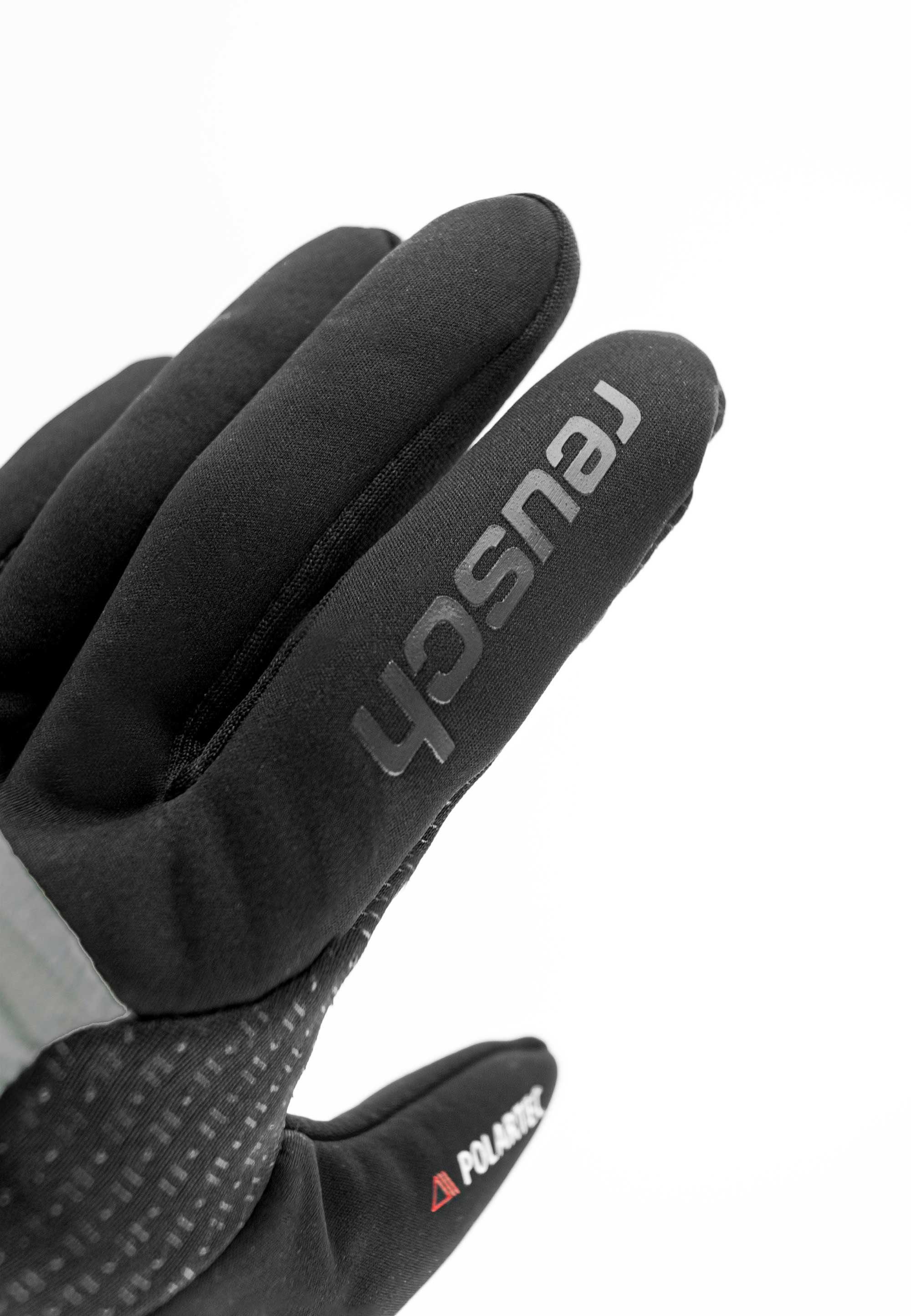 Skihandschuhe Touchscreen-Funktion Garhwal Hybrid grau-schwarz mit Reusch praktischer