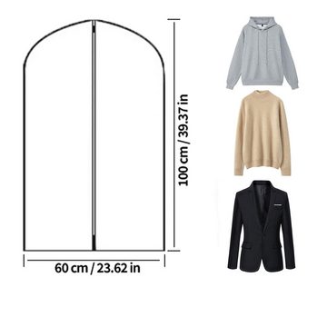 klarer Himmel Kleidersack Kleidersack Schutzhülle Organizer Kleiderschutz (6 Stück, 100 x 60 cm) (6 St) mit Reißverschluss und Sichtfenster Schutzhülle