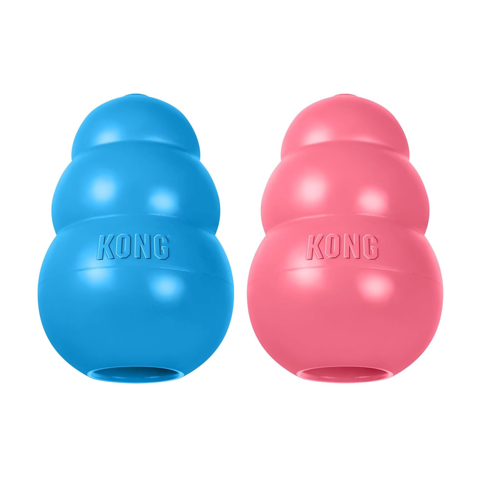KONG Kauspielzeug KONG Welpenspielzeug Puppy S, natürliches Kauspielzeug für kleine H...