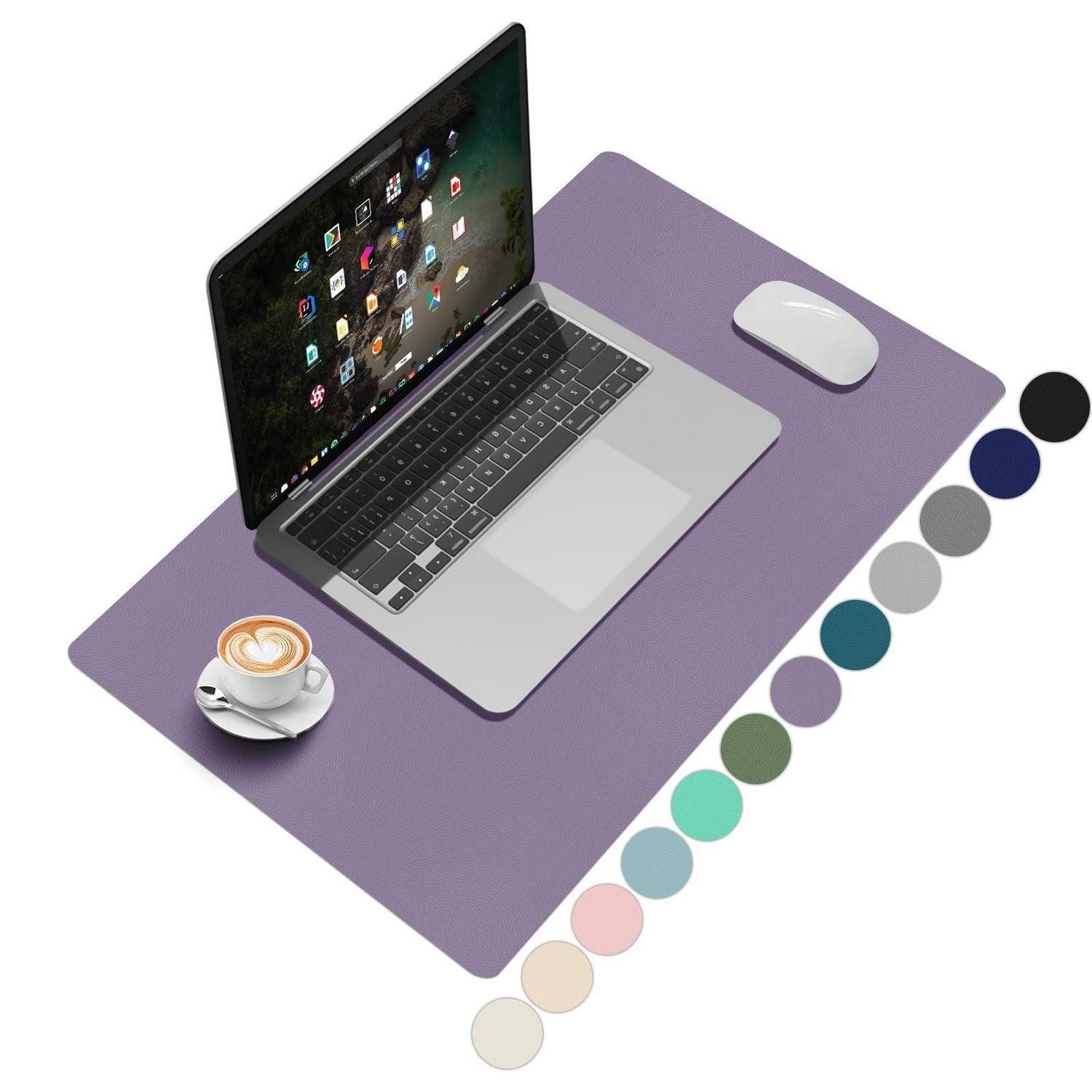 LuxusKollektion Schreibtischunterlage Schreibtischunterlage PU-Leder Lavender 60x40cm