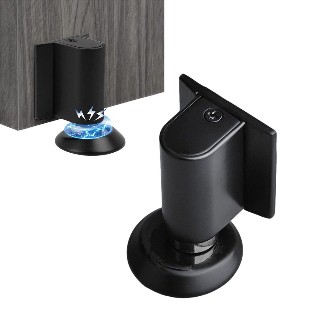 AFKSMILE Bodentürstopper Magnetischer Türstopper Boden, Magnetic Door Stopper Selbstklebend, Türpuffer Wandschutz Türfeststeller mit Klebeband & Schrauben