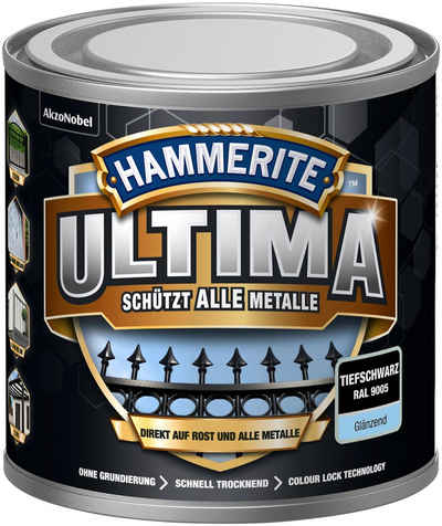 Hammerite  Metallschutzlack »ULTIMA«, 3in1, tiefschwarz RAL 9005, glänzend