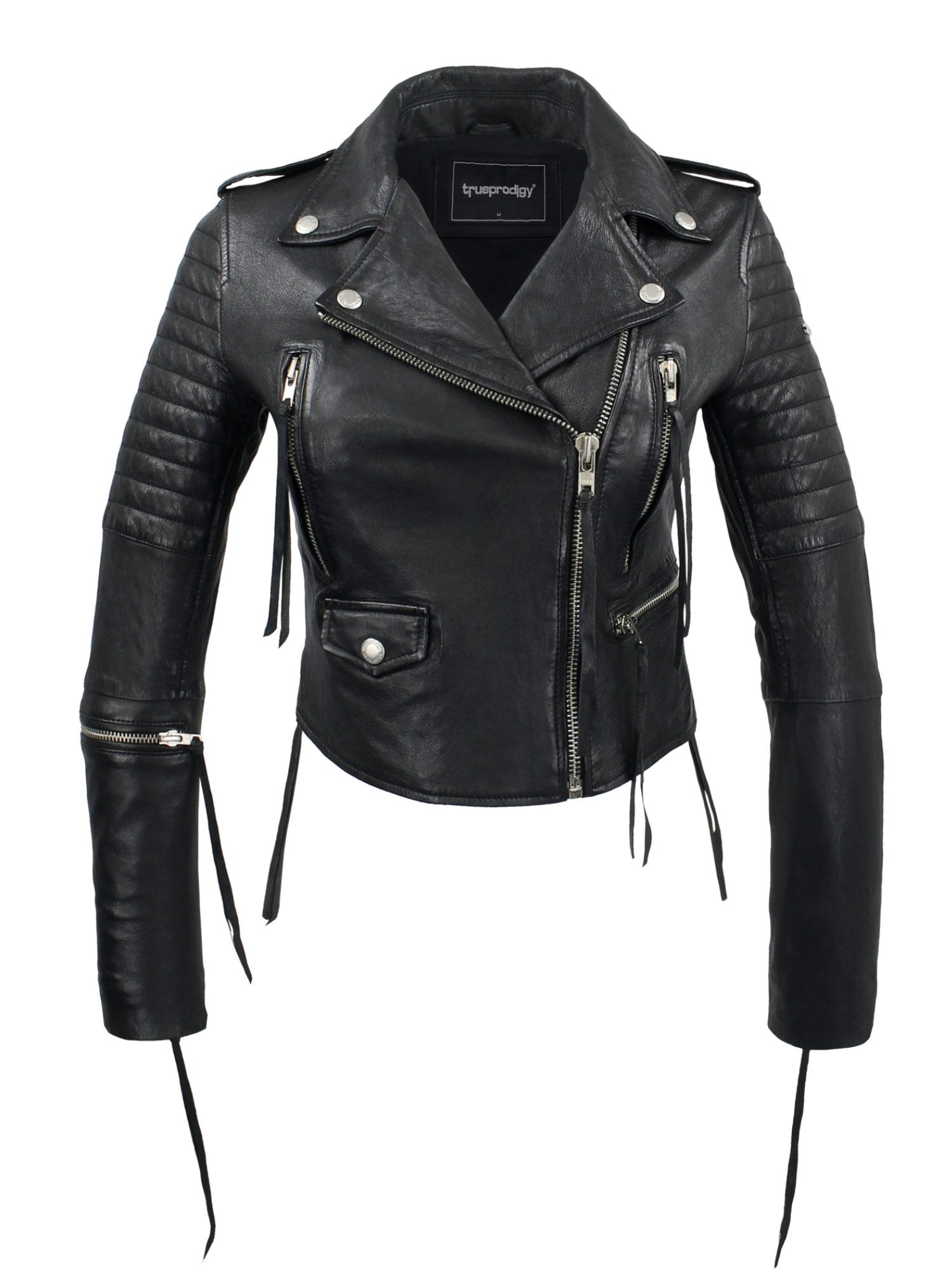 trueprodigy Lederjacke Jade mit Reißverschluss Details günstig online kaufen