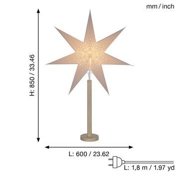 STAR TRADING LED Dekolicht Elice, Star Trading Stehlampe Weihnachtsstern Elice von Star Trading, 3D Papi