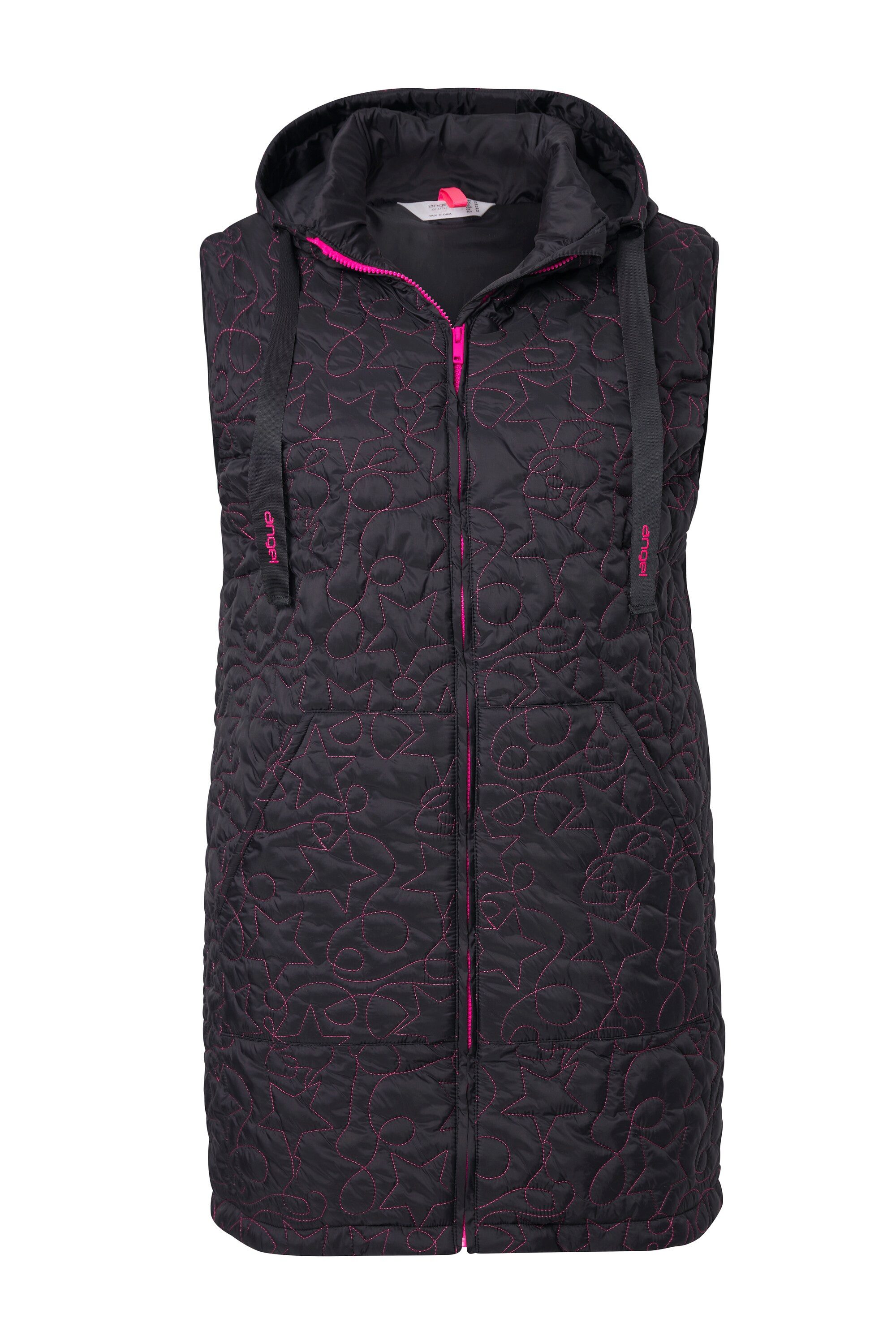 Angel of Style Steppweste Long-Steppweste Sternenmuster günstig online kaufen