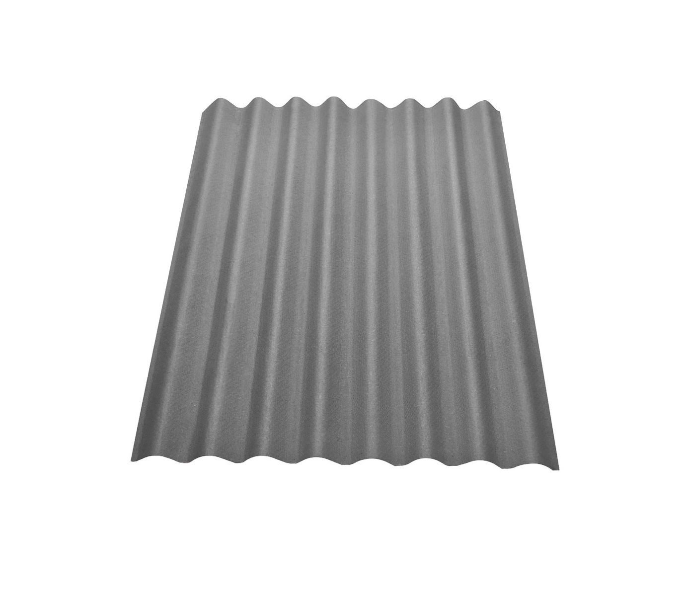 Onduline Dachpappe Dachplatte Easyline® Wellplatte Gartenhaus, Farbe: grau, wellig, 0.76 m² pro Paket, (1-St), Größe: 1000 x 760 x 2,6 mm, Profil: 95/38