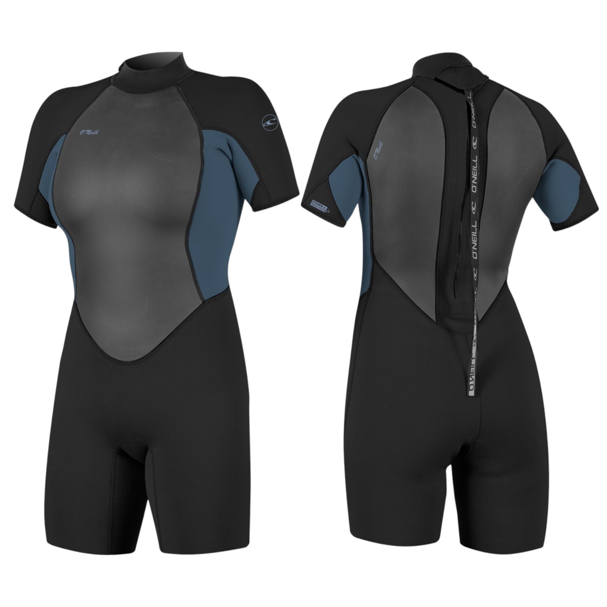 O'Neill Neoprenanzug O'NEILL WMS REACTOR-2 Neoprenanzug 2mm Damen Shorty Wetsuit Backzip