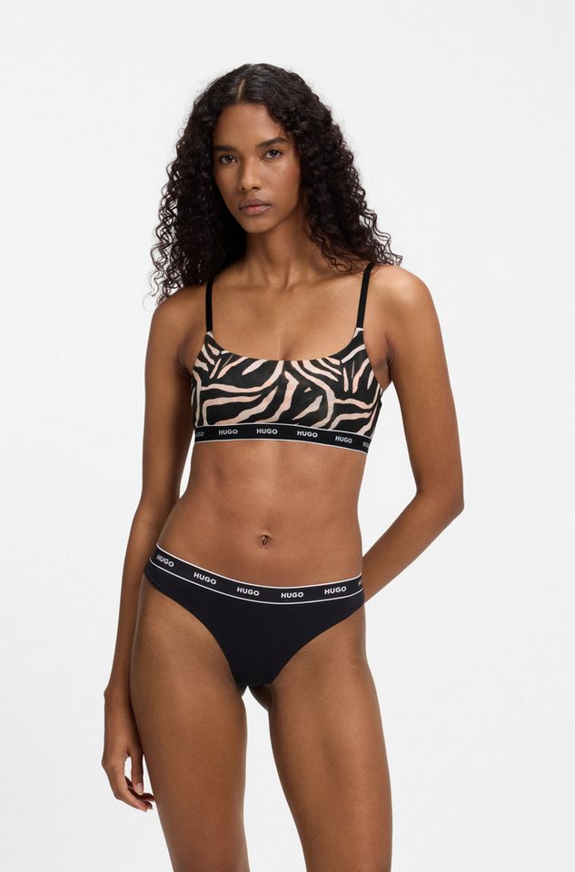HUGO Bralette TWIN BRALETTE DESIGN (2-tlg) ohne Verschluss, ohne Polsterung