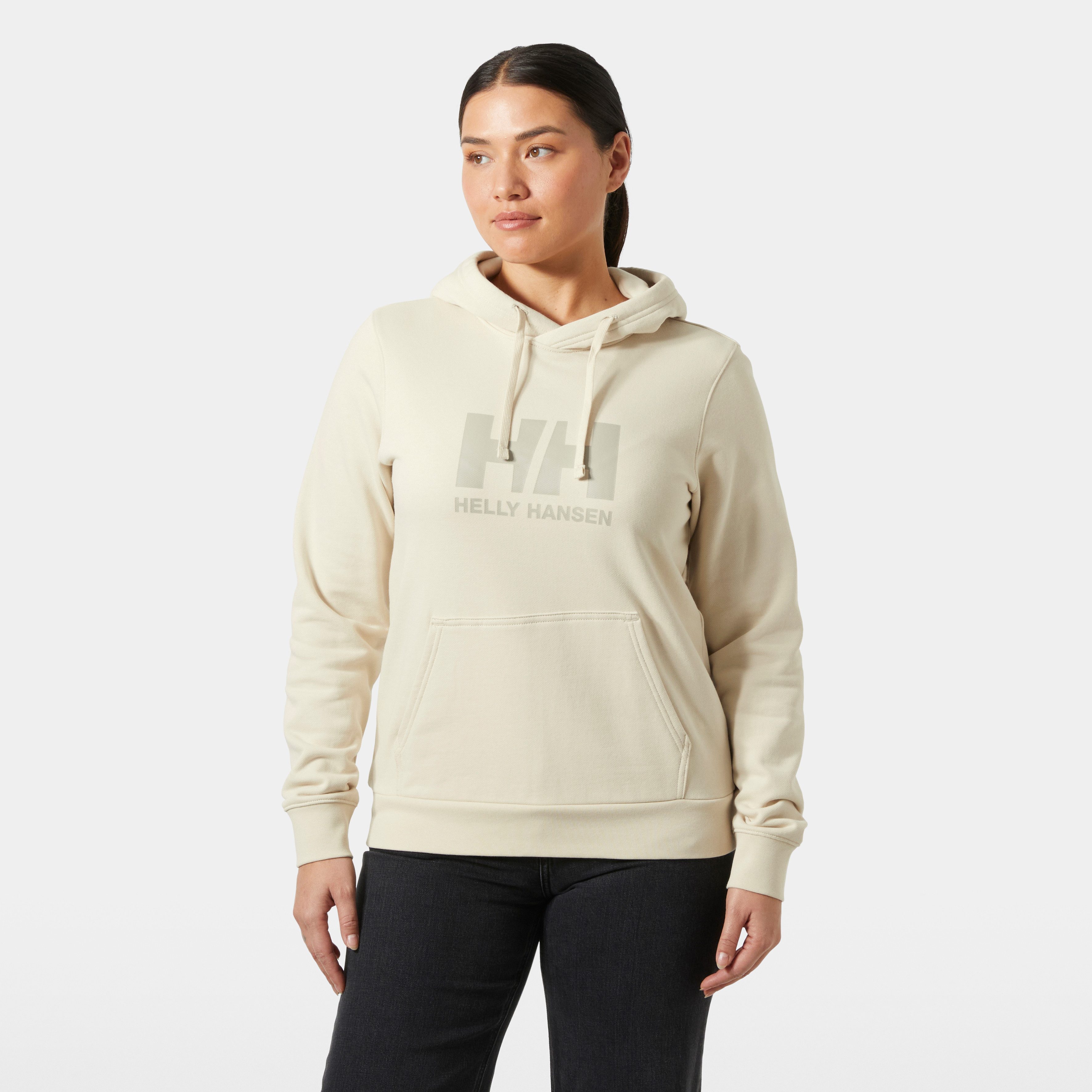 Helly Hansen Kapuzensweatshirt W HH LOGO HOODIE mit Kordelverschluss, aus Baumwolle, sportlicher Schnitt