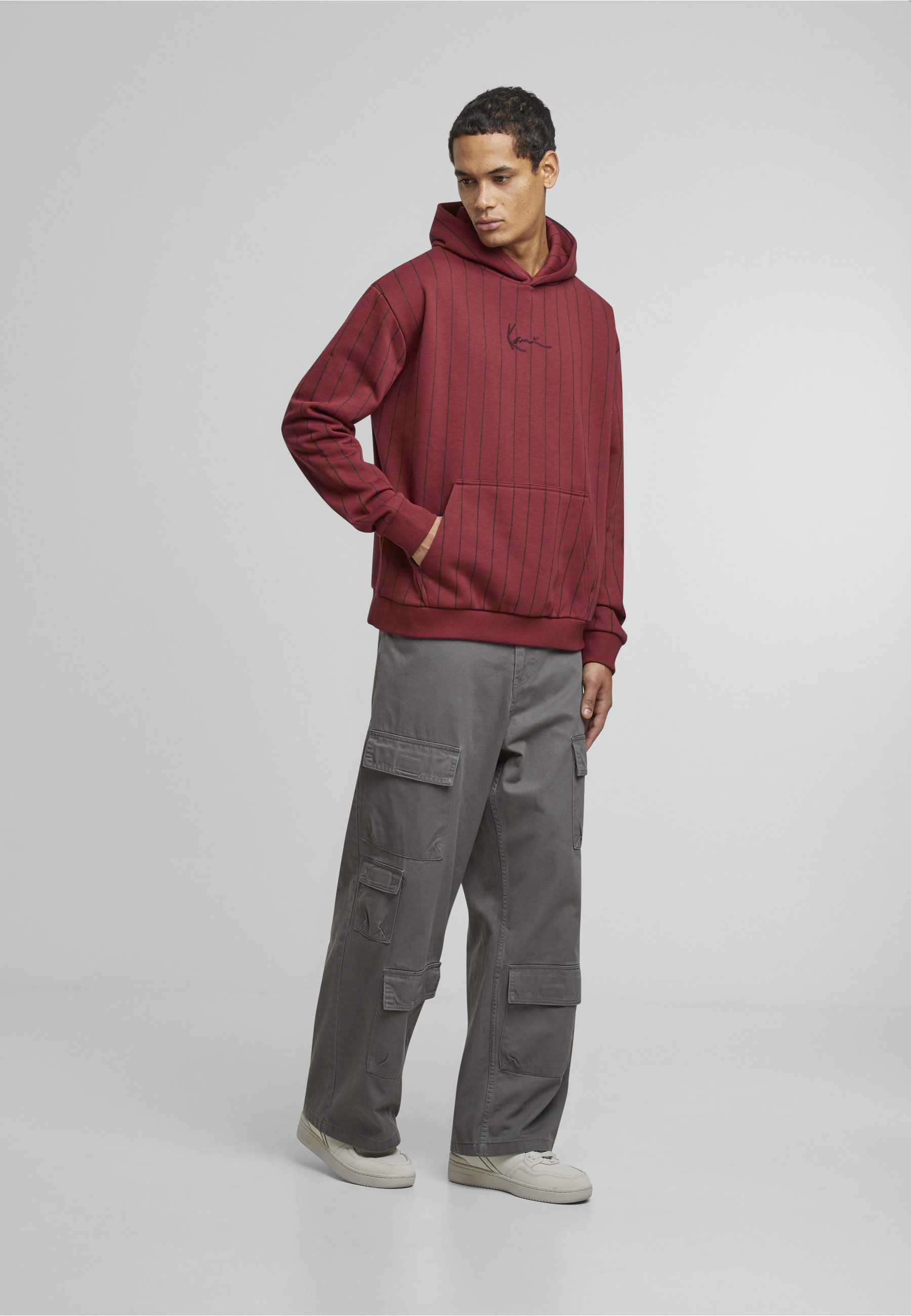 Karl Kani Kapuzenpullover Karl Kani KK Small Signature Essential Pinstripe Hoodie (1-tlg)