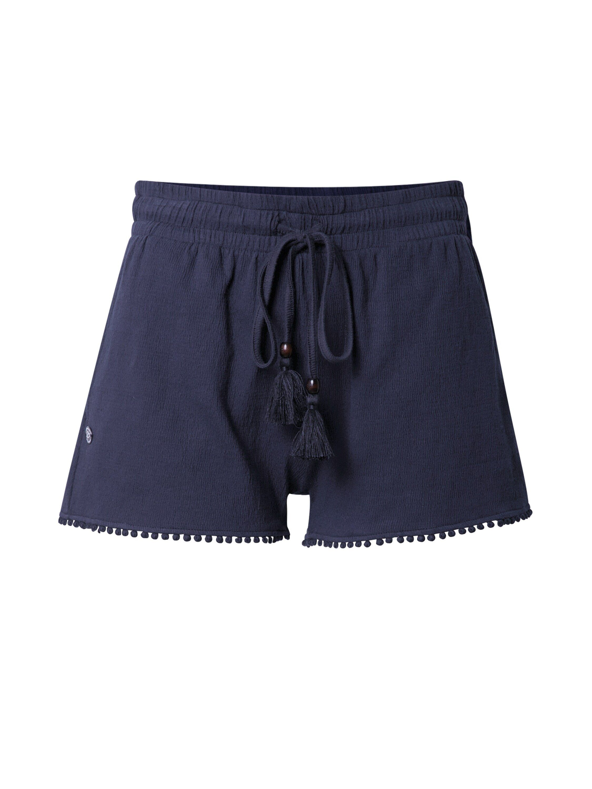Ragwear Shorts Aniko (1-tlg) Fransen, Spitze Navy