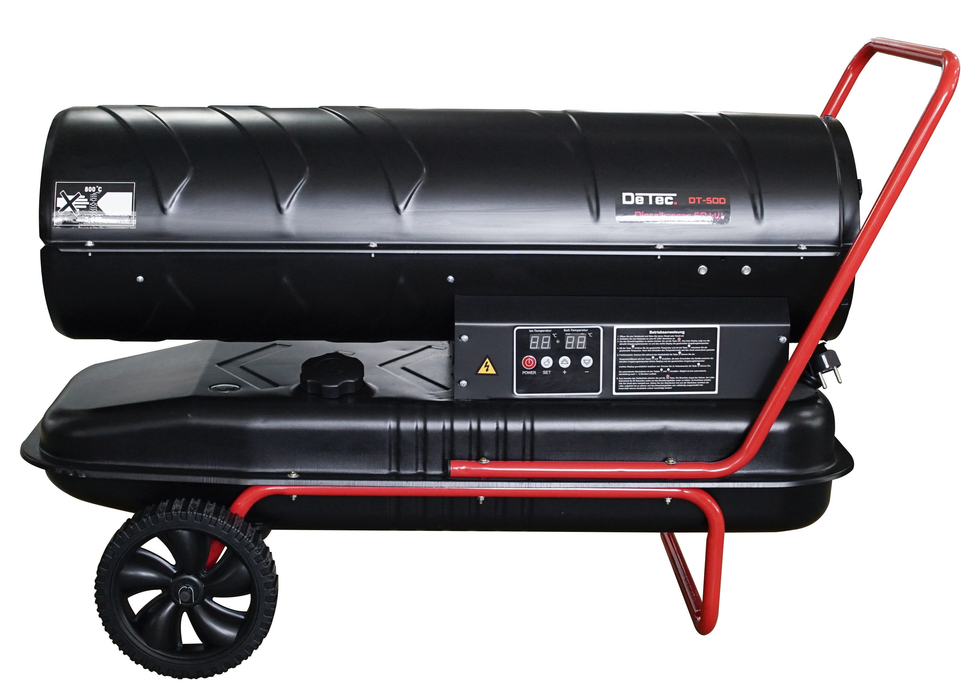 DeTec. Heizgerät Ölheizgebläse 50.000 Watt, Ölheizer mit 56L Tank DT-50D günstig online kaufen