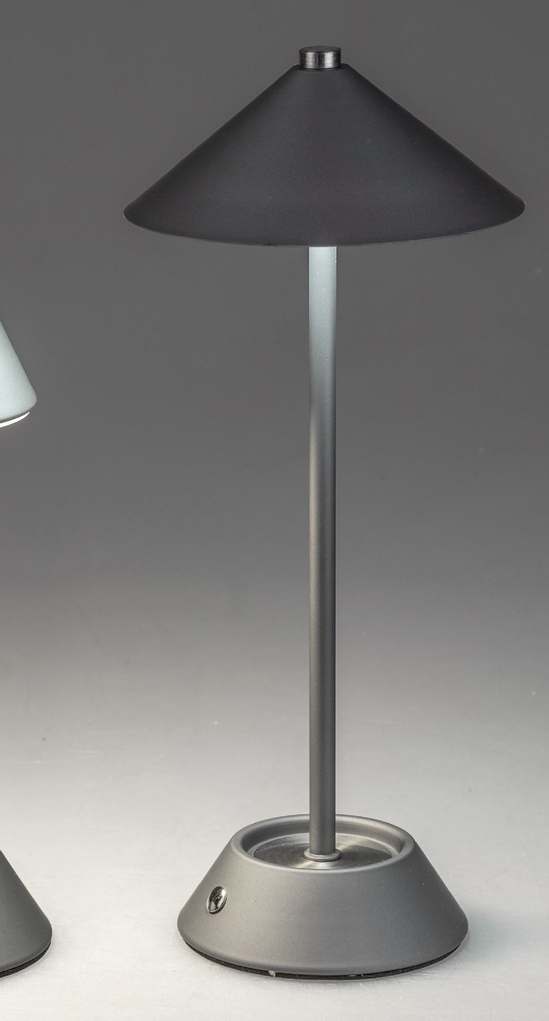 formano Tischleuchte Touch, LED, auf Fuß, Grau, Uni, H: 33cm