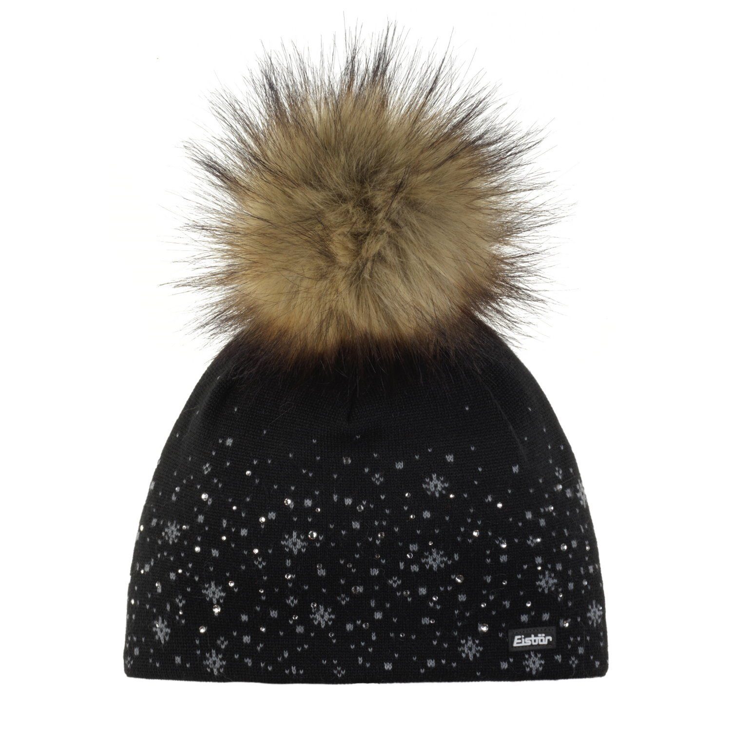 Eisbär Strickmütze Rana Lux Crystal Mütze mit Bommel (Stück)