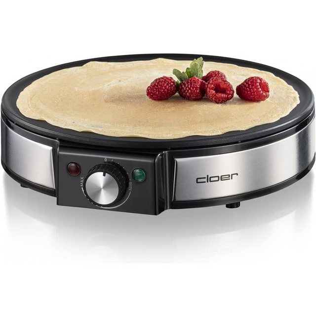 Cloer Pancake-Maker 6630 – Crepesmaker – edelstahl/schwarz