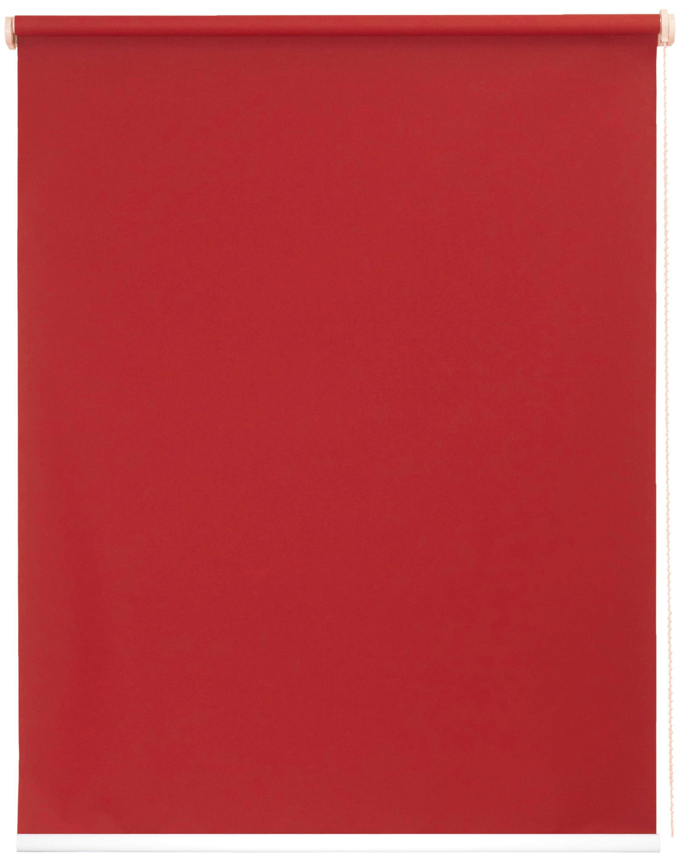Seitenzugrollo Style Germany rot One verschraubt, Made sunlines, Lichtschutz, uni, in freihängend, size