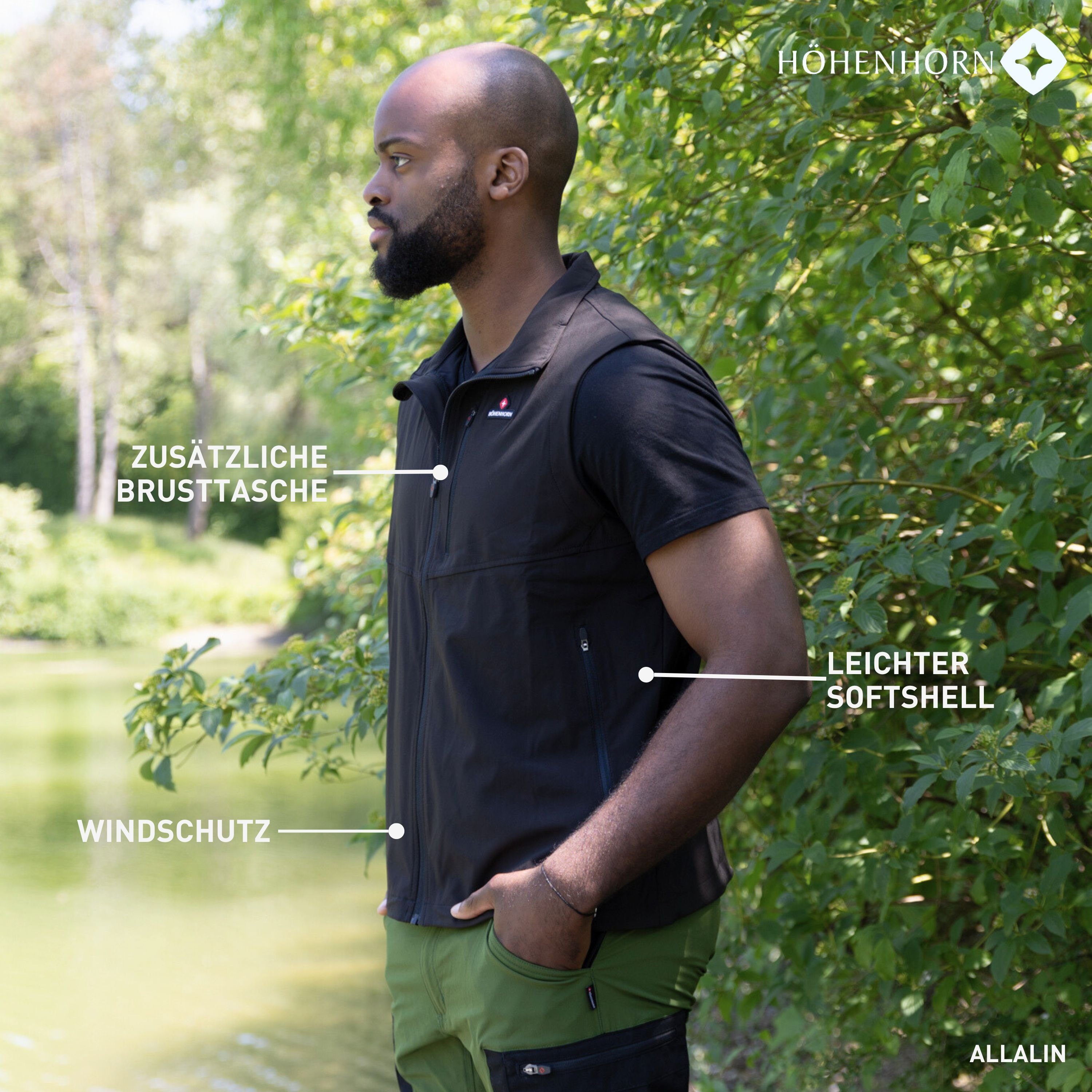 Höhenhorn Softshellweste Allalin Herren Weste Softshell Outdoor Softshellweste