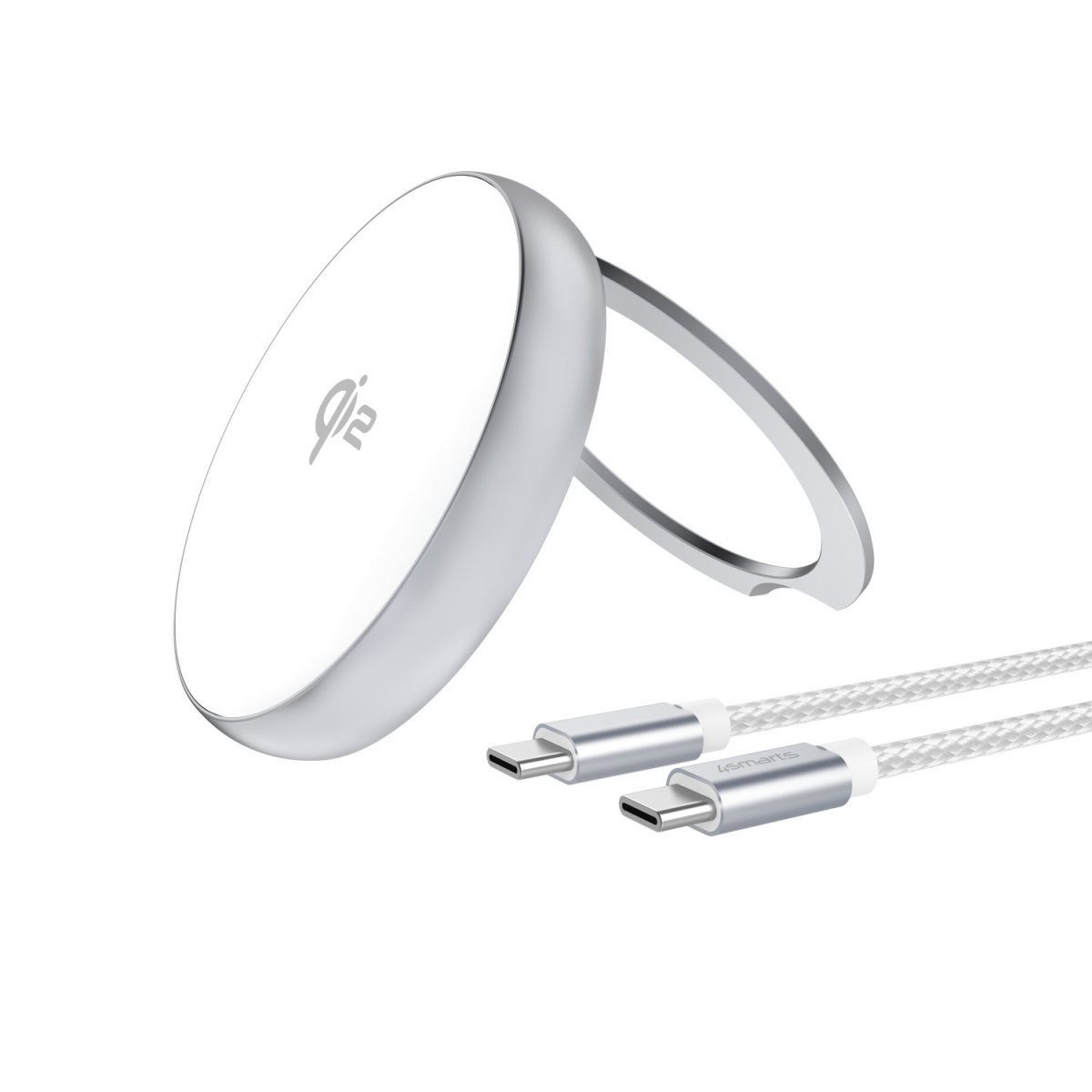 4smarts Qi2 Charger Kickstand Induktions-Ladegerät (Fast Charge)