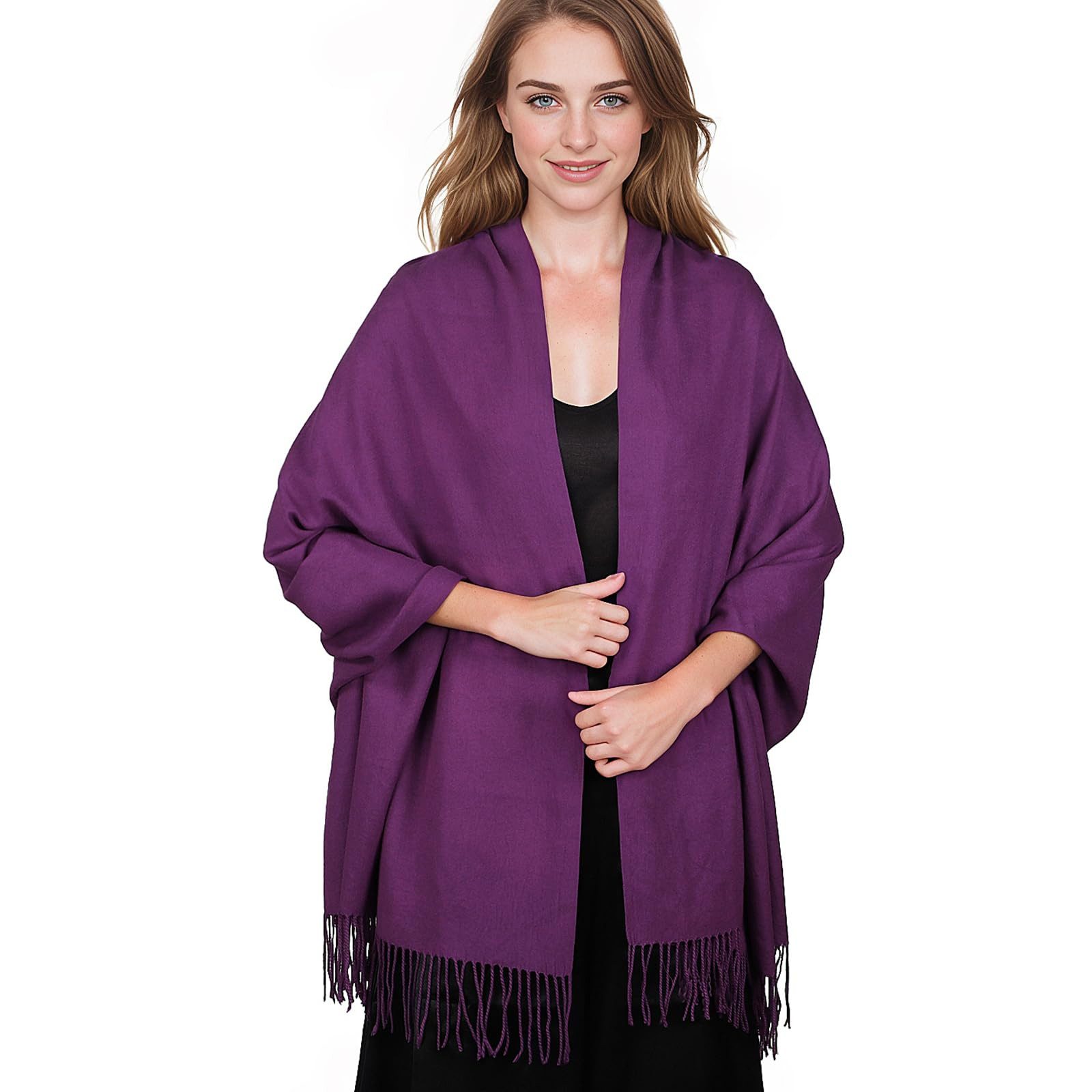 Cachito Modeschal Damen Schultertuch Abendkleid festlich Schal, mit quasten/fransen, Tücher für abendkleid Stola Scarf Winterschal – Bild 2 von 4