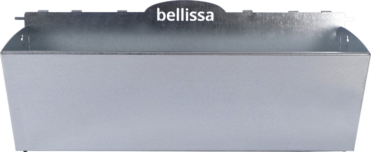 Bellissa Blumenkasten Bellissa Pflanzkasten Origami M, silber, 54 x 17,5