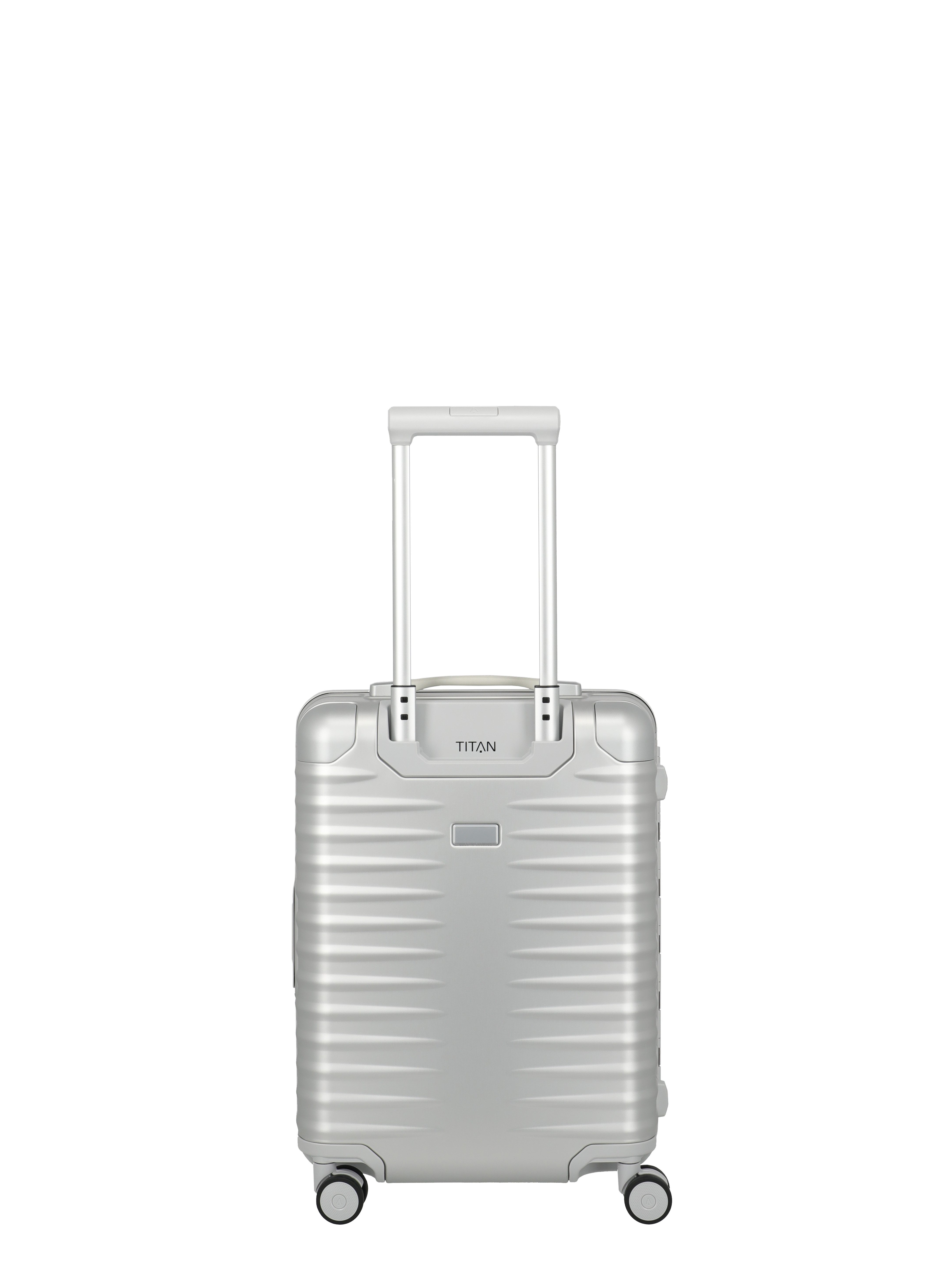 TITAN - Made in Germany Trolley ETERNITY Aluminium Koffer, 4 Rollen, TSA-Rahmenverschluss, smarte Innenaufteilung & Flüsterrollen