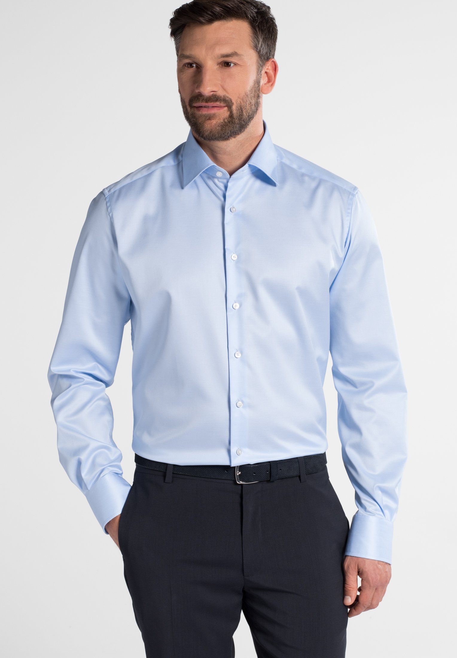 Eterna Langarmhemd COMFORT FIT hellblau | Businesshemden