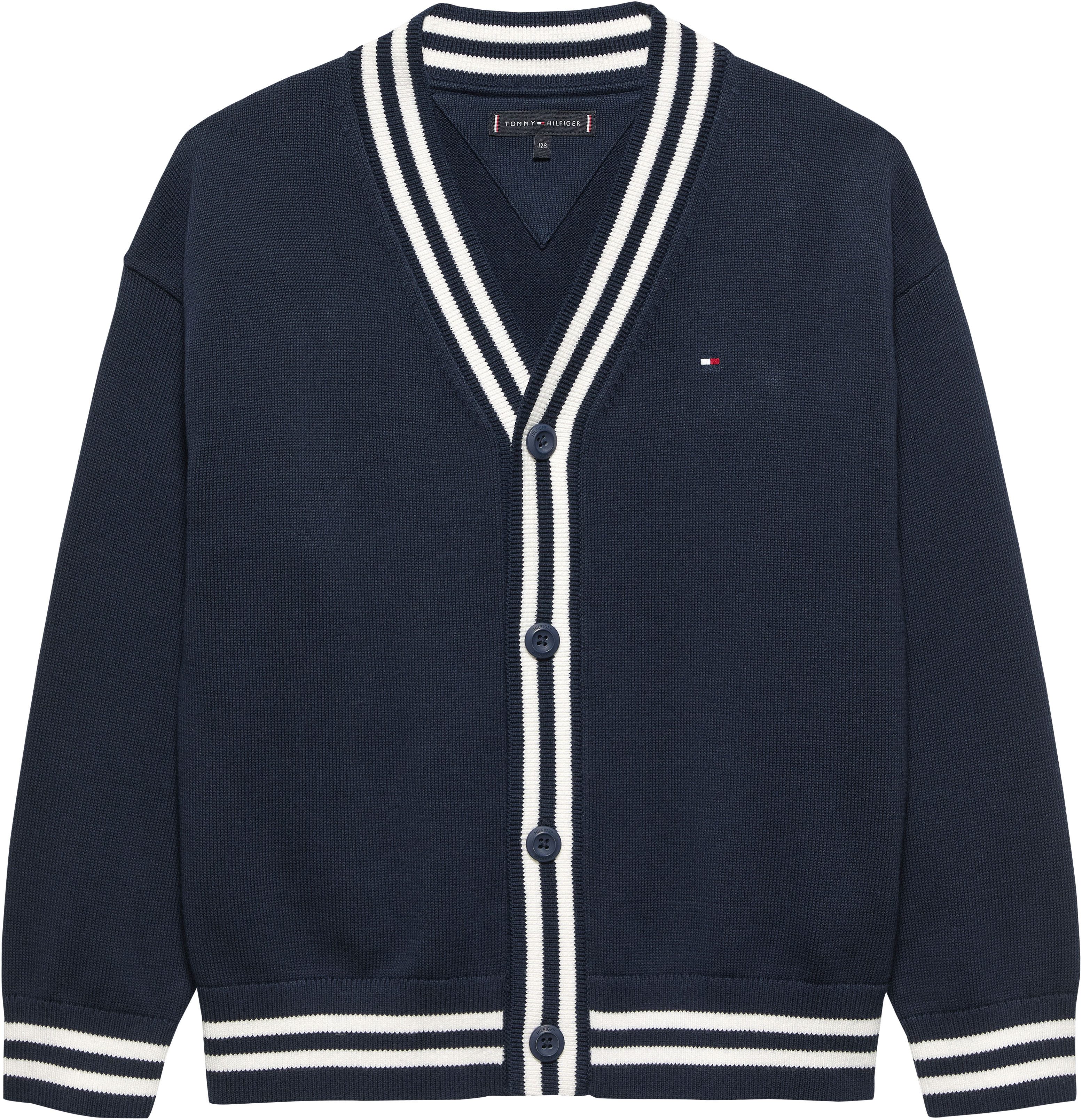Strickjacke VARSITY RIB V-NECK CARDIGAN