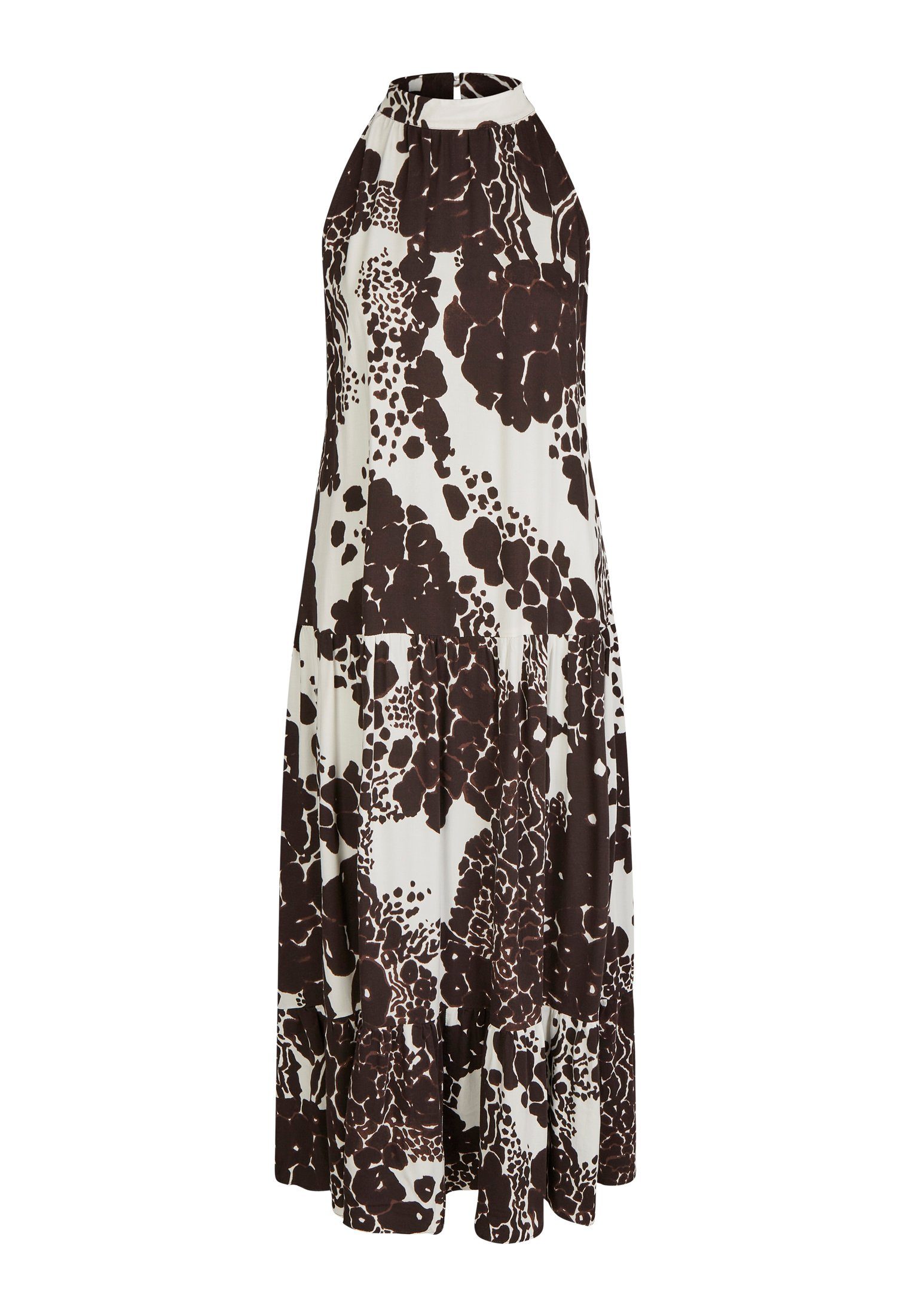 MARC AUREL Maxikleid Maxikleid und abstraktem Flower-Print