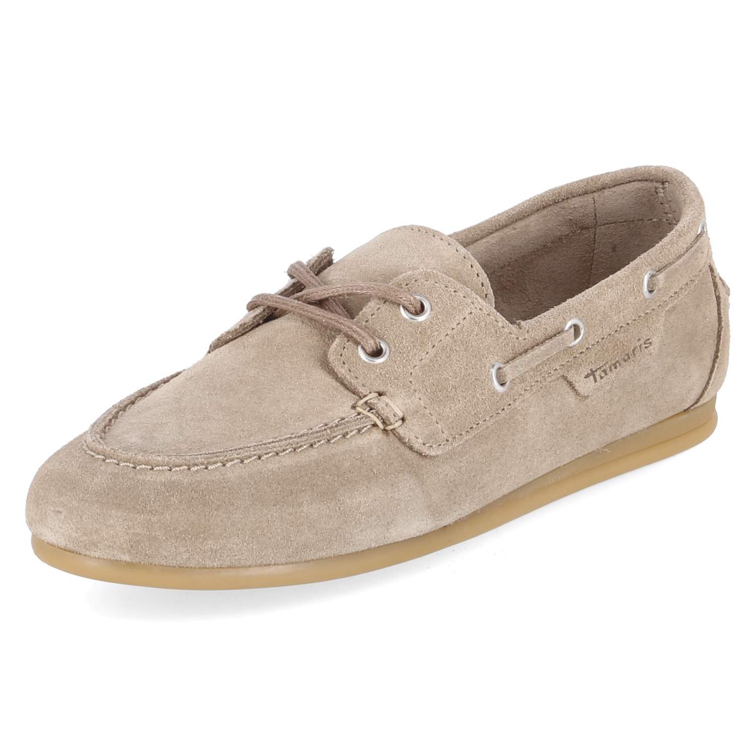 Tamaris Tamaris 1-23602-44-341 Damen Rauleder taupe Schnürschuh günstig online kaufen