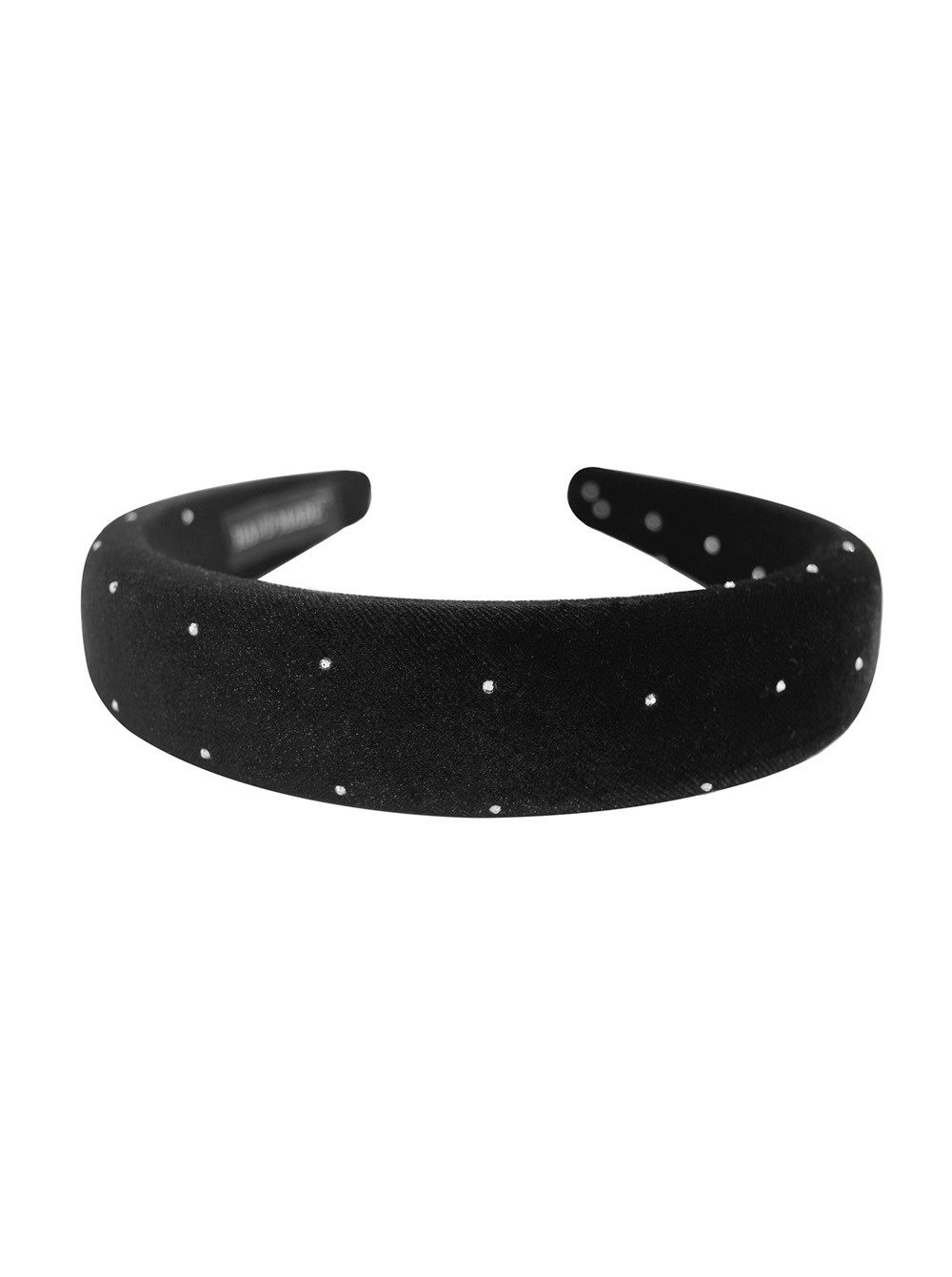 axy Haarreif Gepolsterter Haarreif aus Samt mit Strasssteinen, Wunderschön Vintage Damen Stirnband Haarschmuck Haarreifen