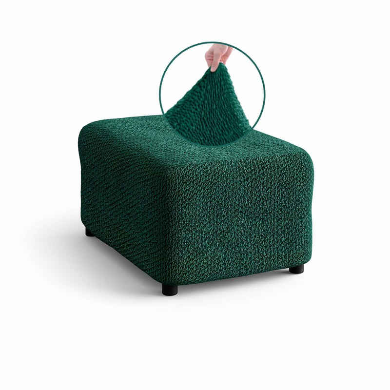 Stuhlhusse »elastischer Hockerbezug, italienische Handarbeit«, Paulato by GA.I.CO, Samtoptik für runde/eckige Hocker, gemütlich und flauschig